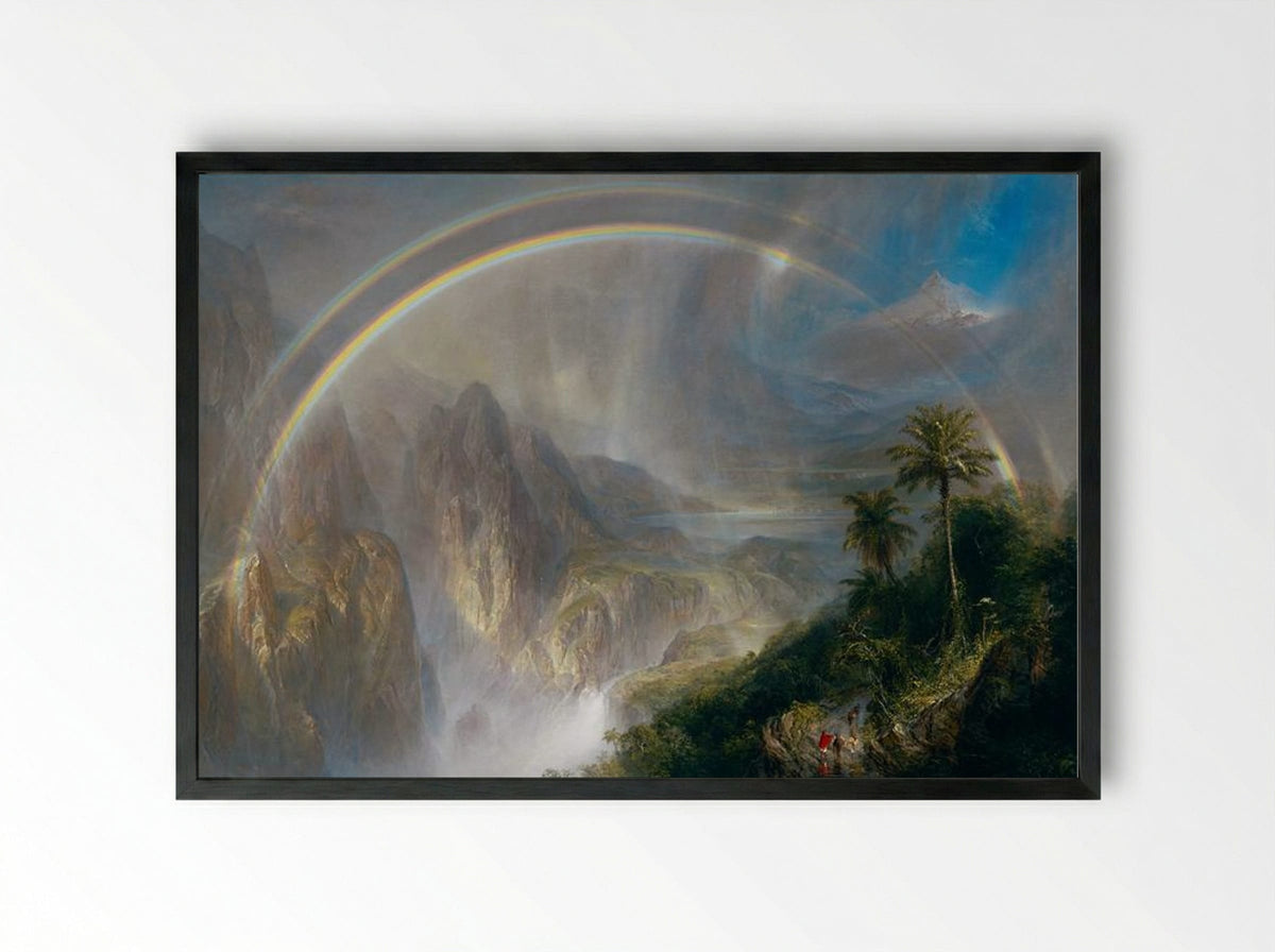 Rainy Season in the Tropics - Frederic Edwin Church - Framed Print Black