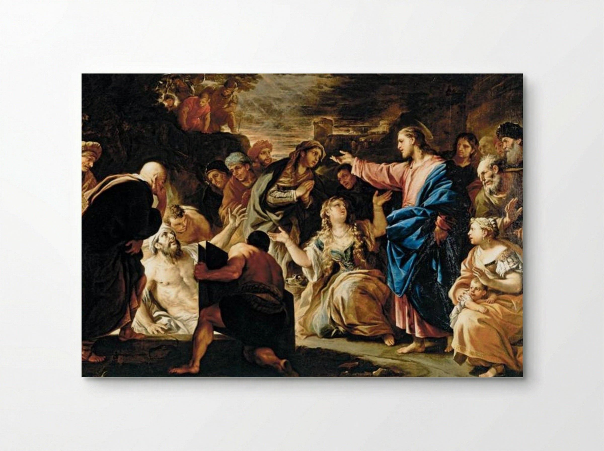 Raising of Lazarus - Luca Giordano - Poster