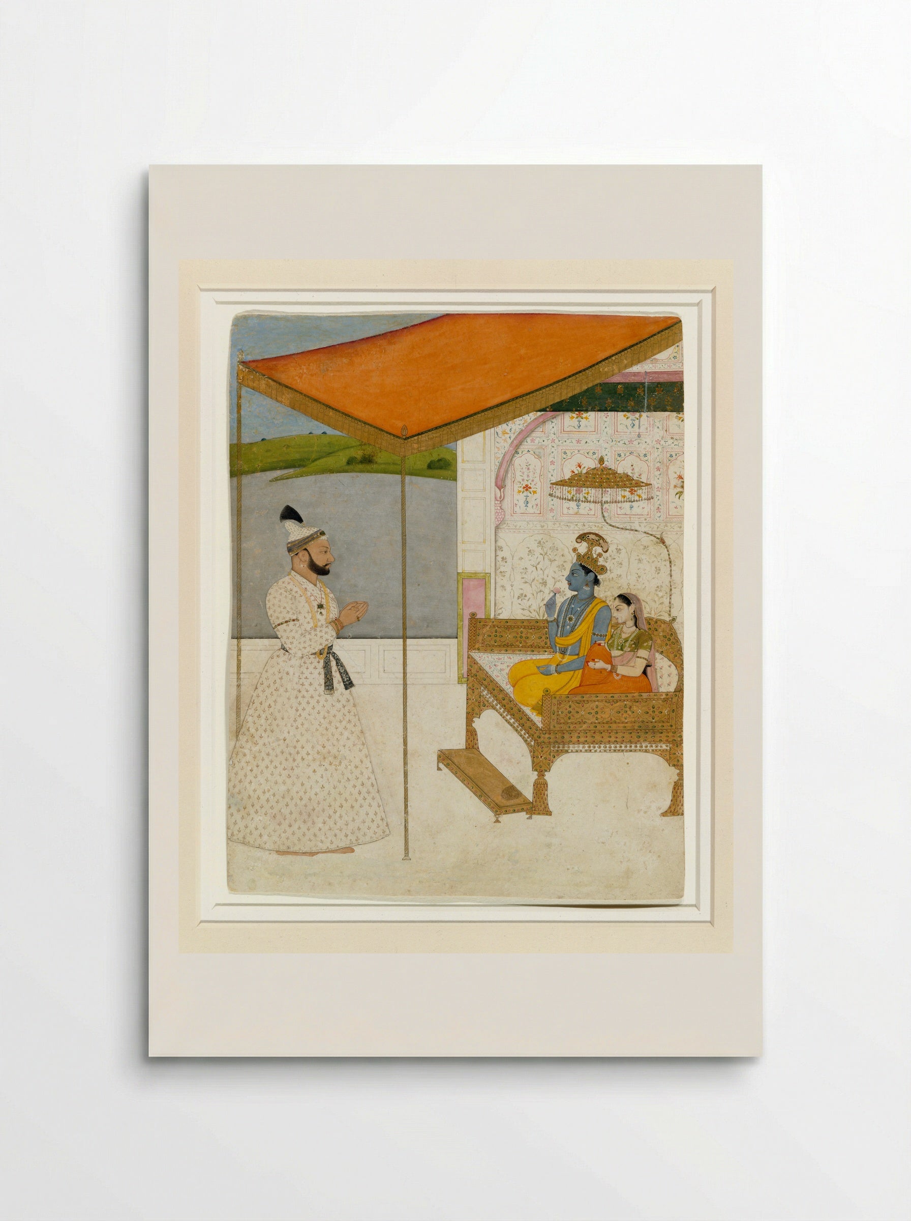 Raja Balwant Singh’s Vision of Krishna and Radha - Nainsukh - Poster