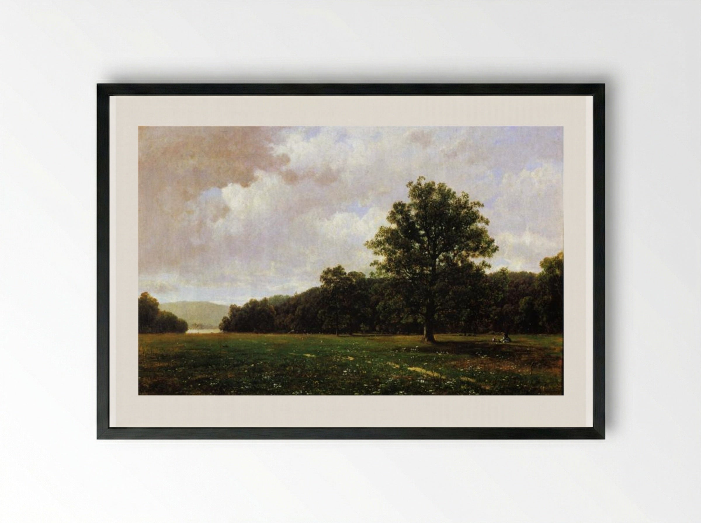 Ramapo Hills - David Johnson - Framed Print Black