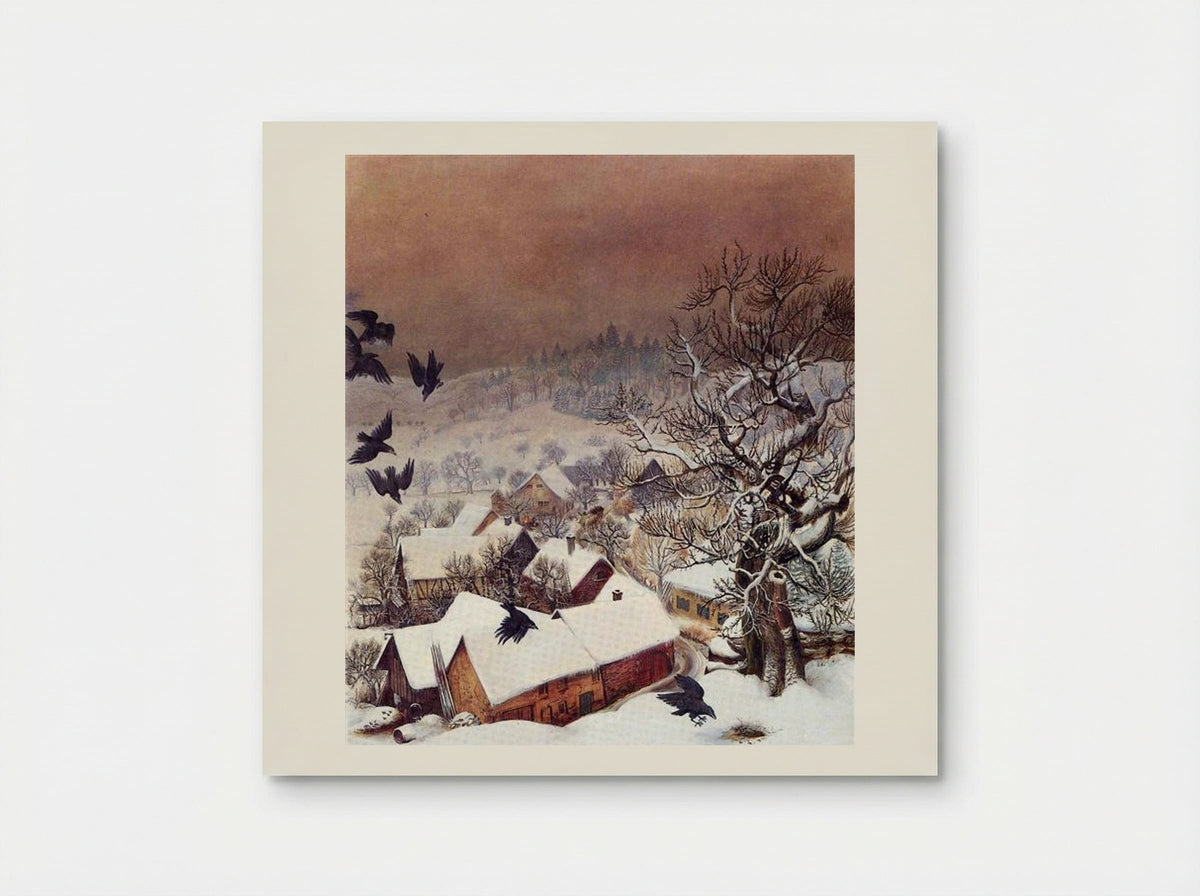 Randegg in the Snow with Ravens - Otto Dix - Poster