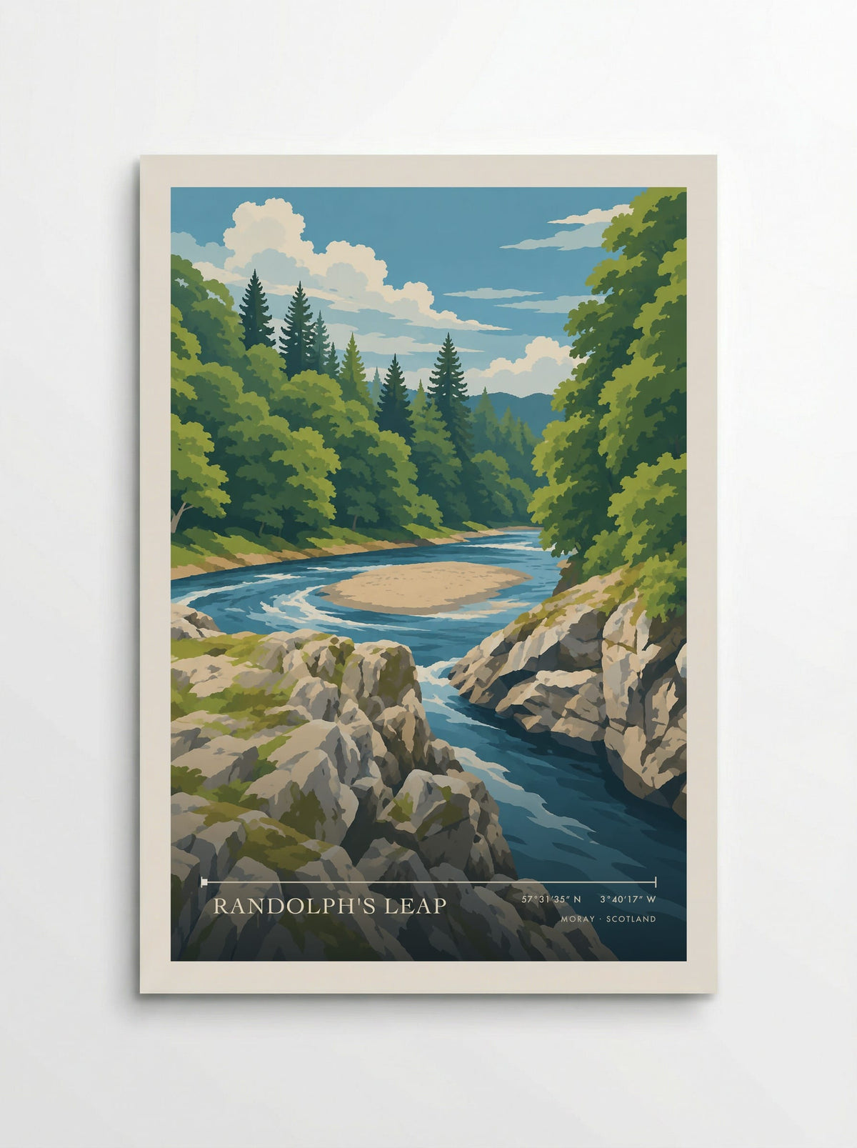 Randolph's Leap, Moray | Travel Poster - Poster