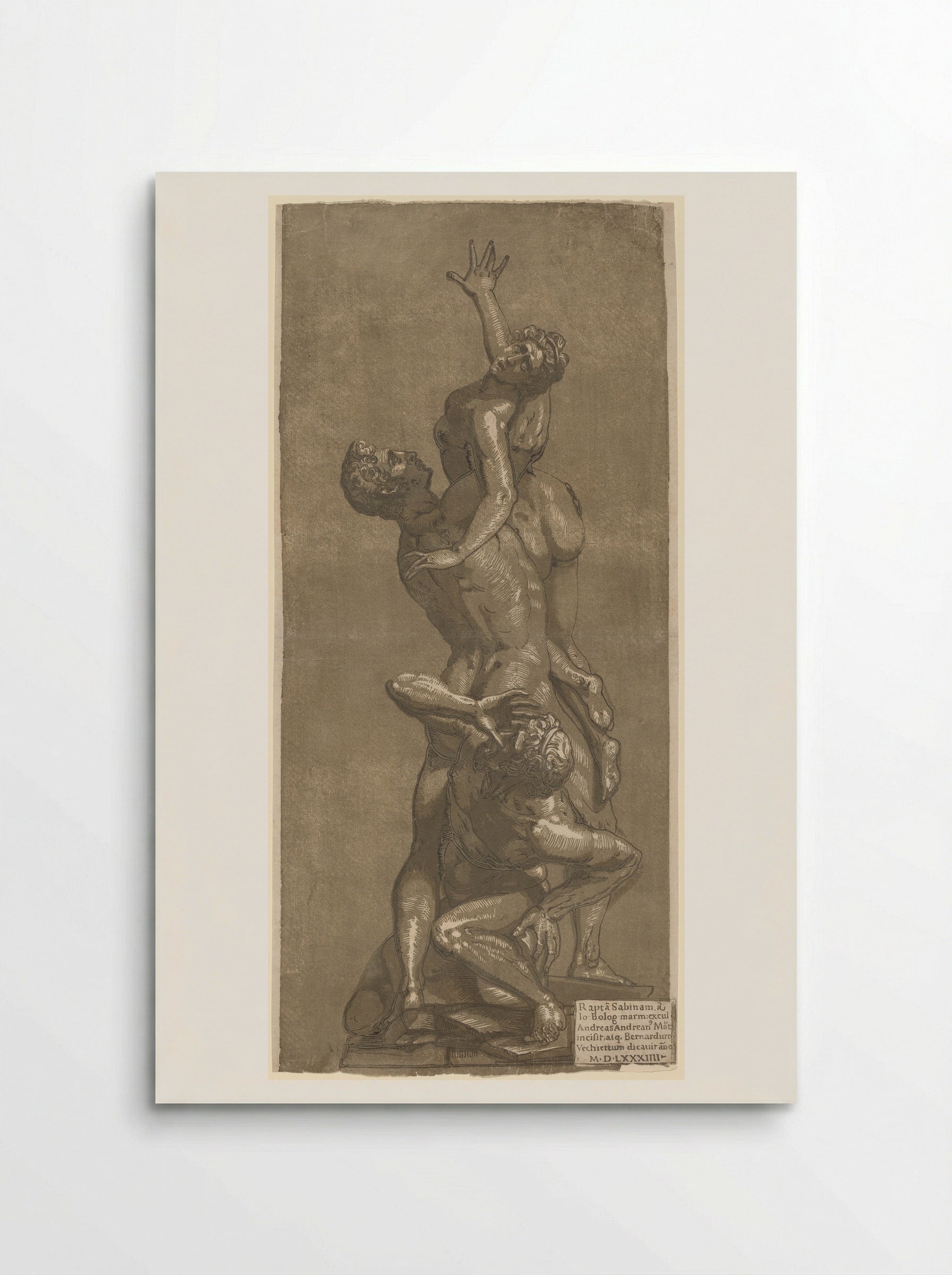 Rape of a Sabine - Andrea Andreani - Poster
