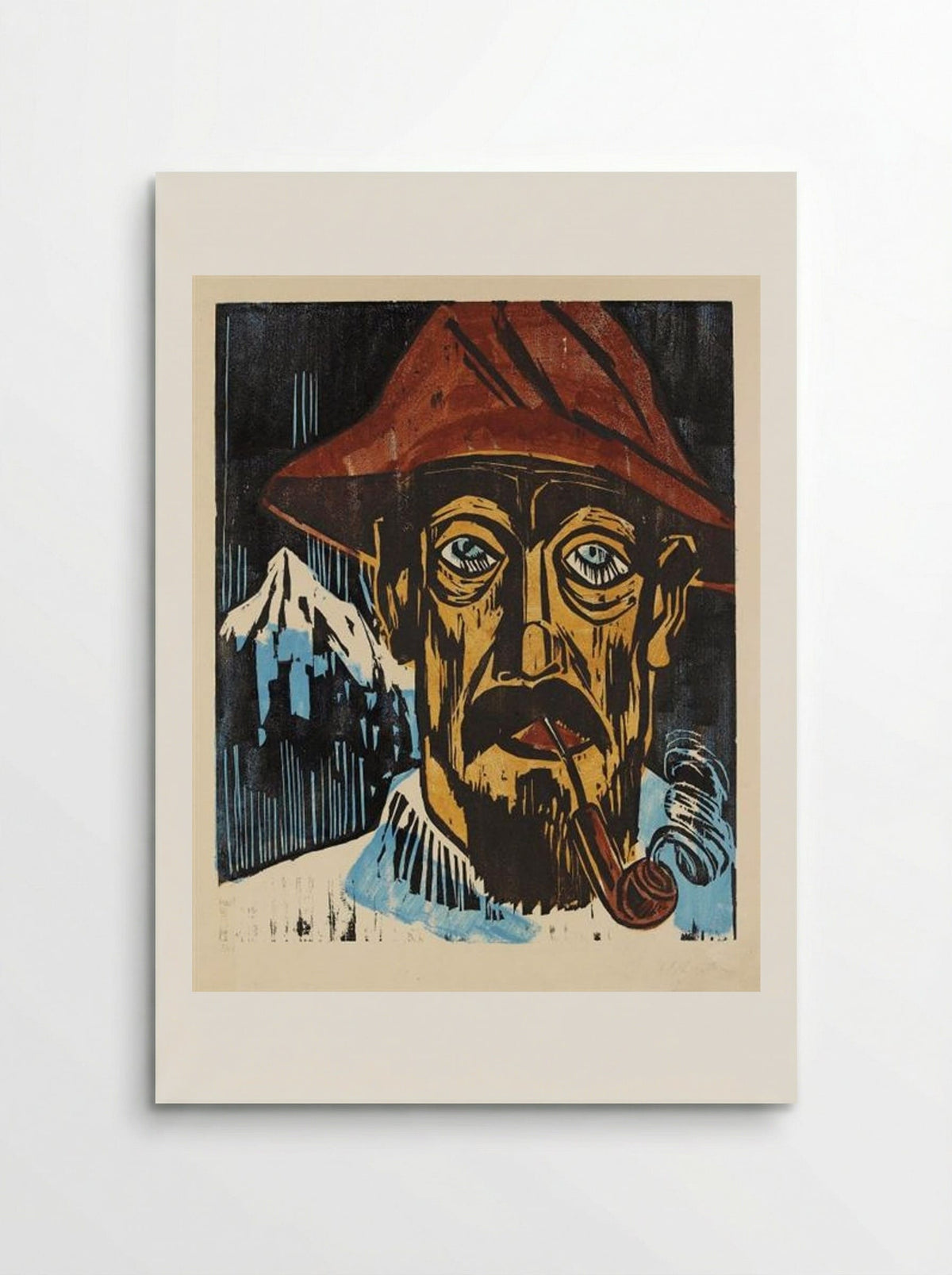 Rauchender Schweizer - Max Pechstein - Poster