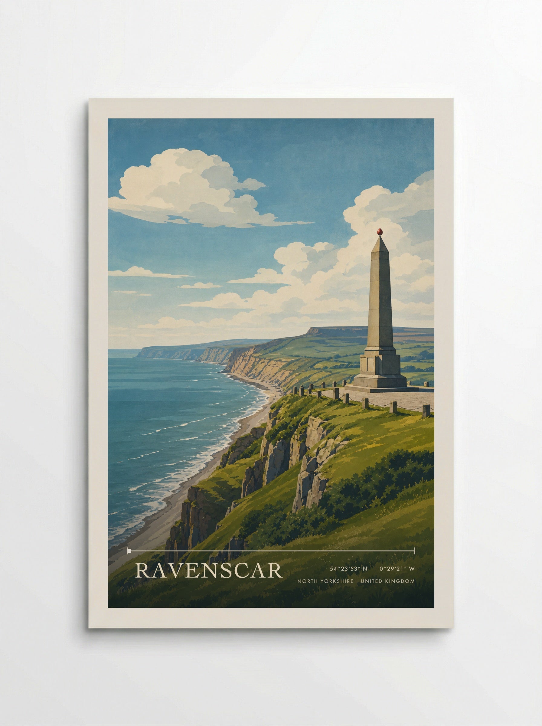 Ravenscar North Yorkshire United Kingdom Travel Poster - Poster