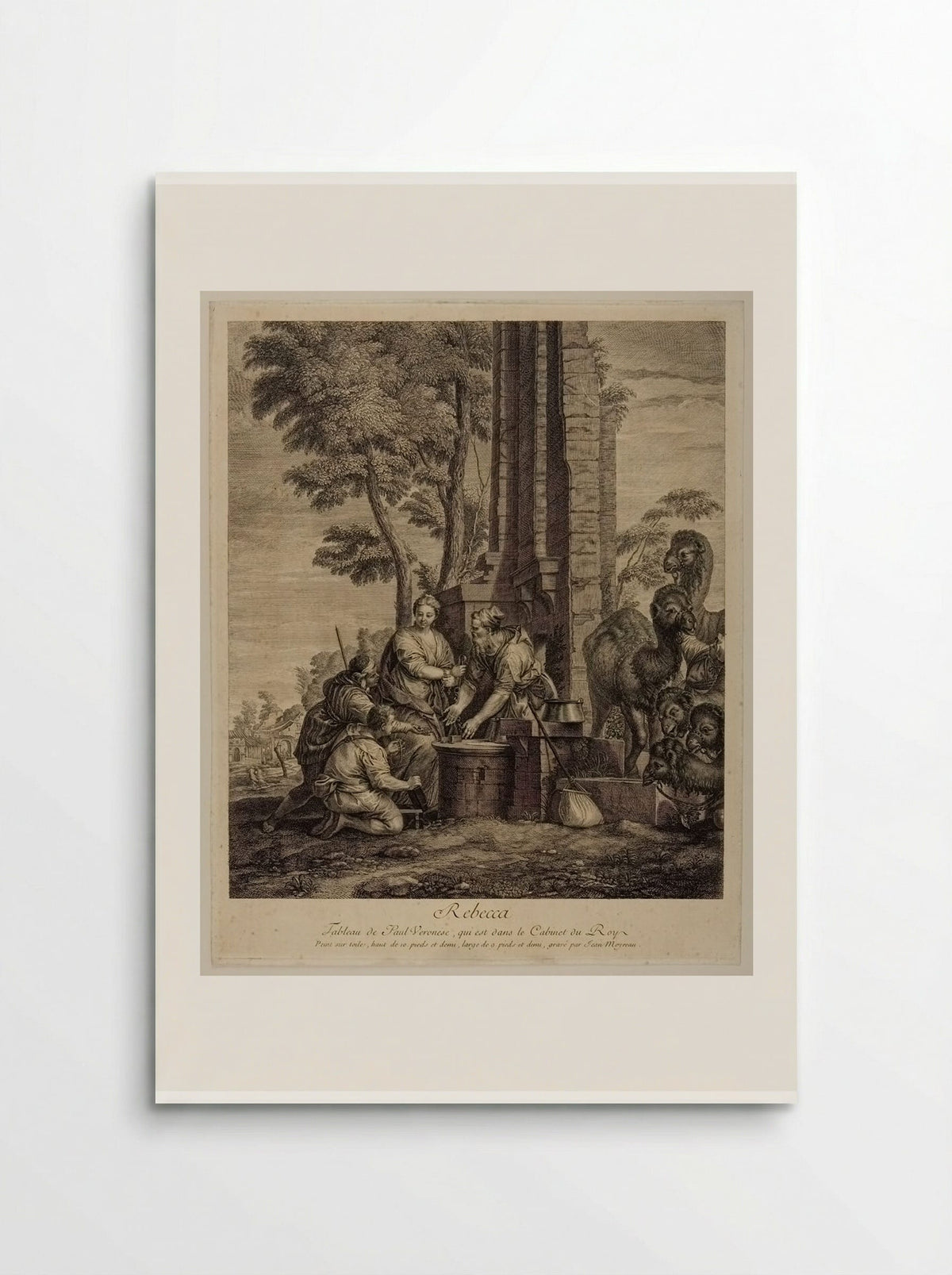 Rebecca and Eliezer - Jean Moyreau - Poster