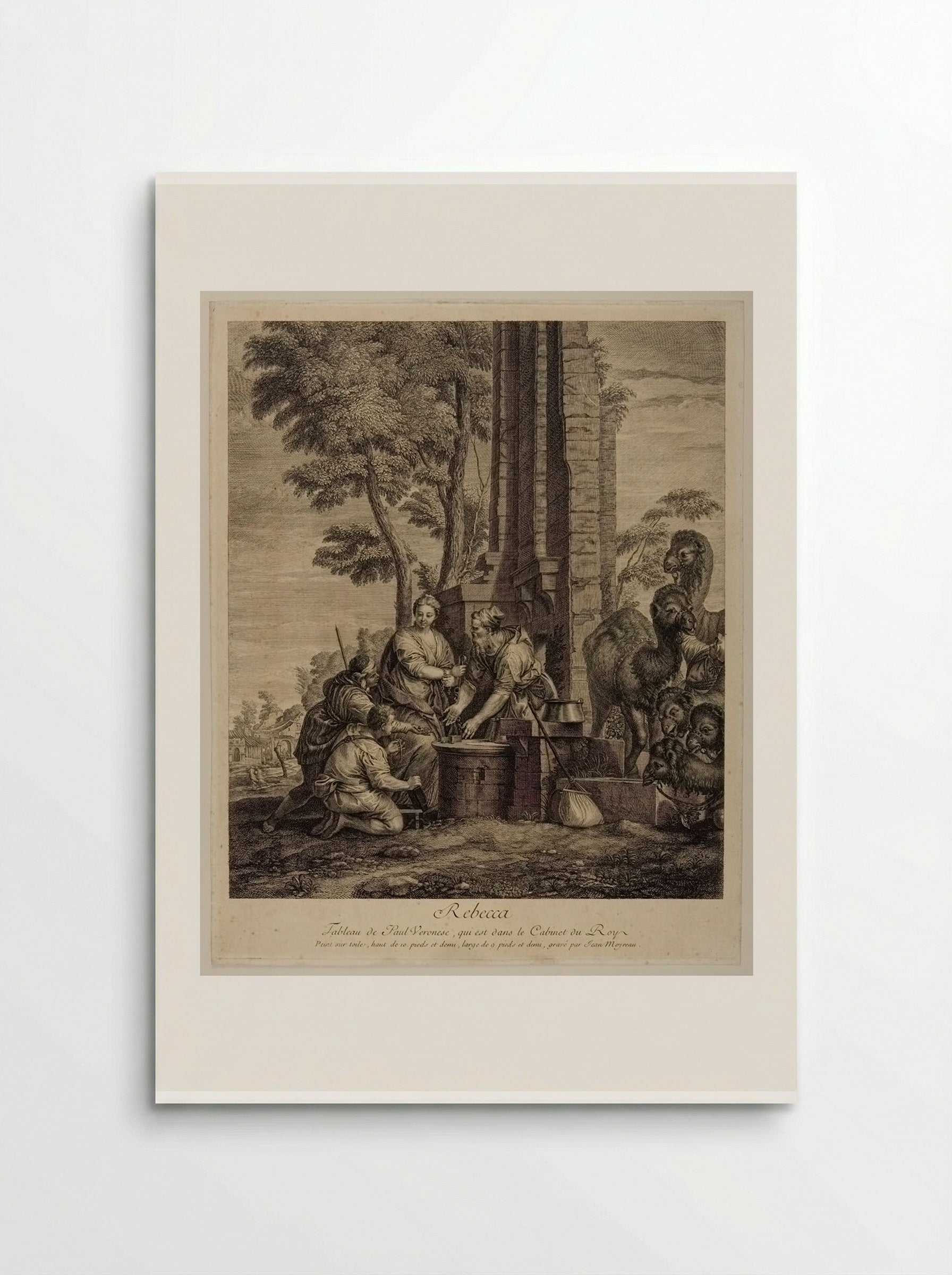 Rebecca and Eliezer - Jean Moyreau - Poster