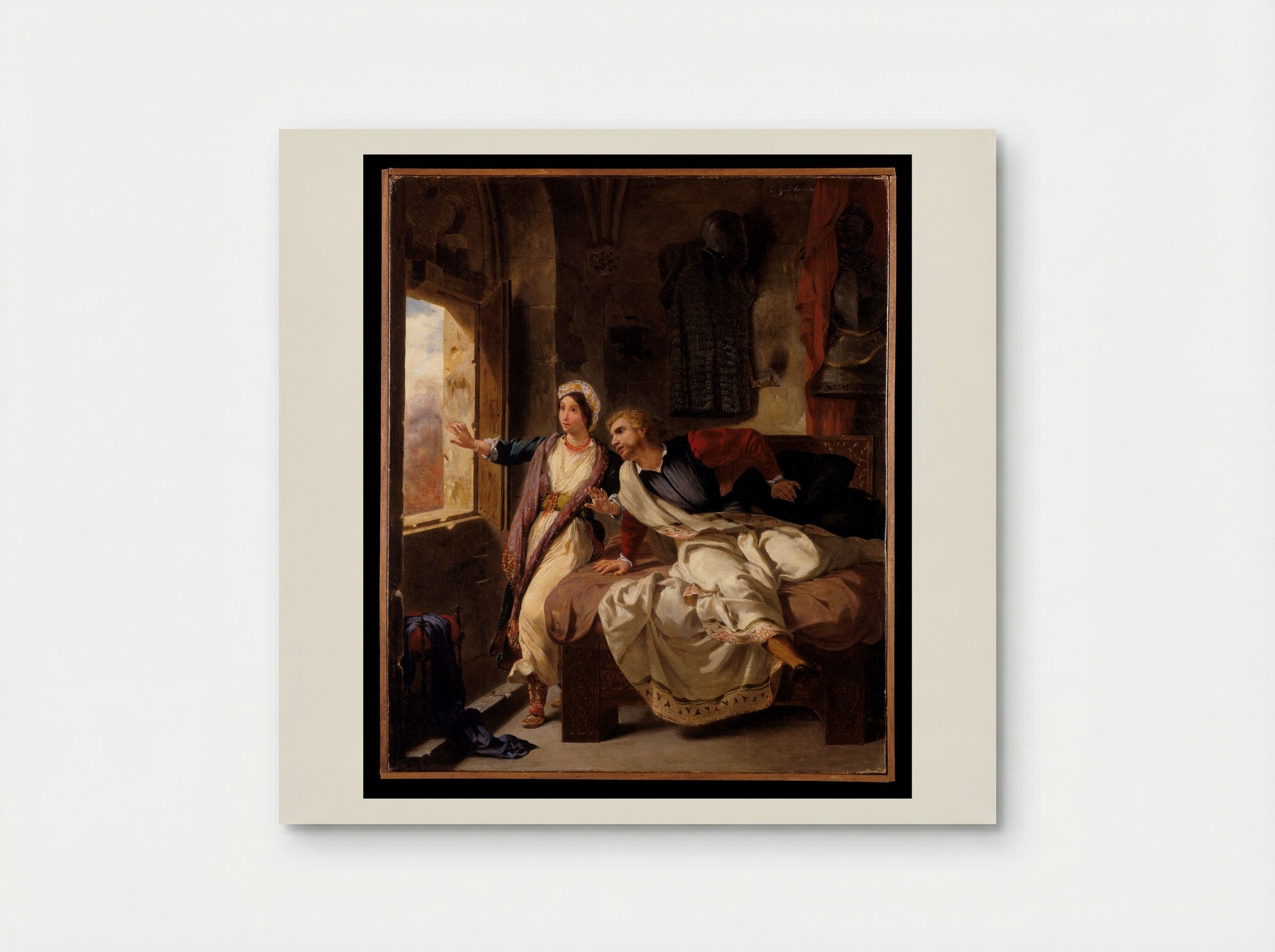 Rebecca and the Wounded Ivanhoe - Eugène Delacroix - Poster