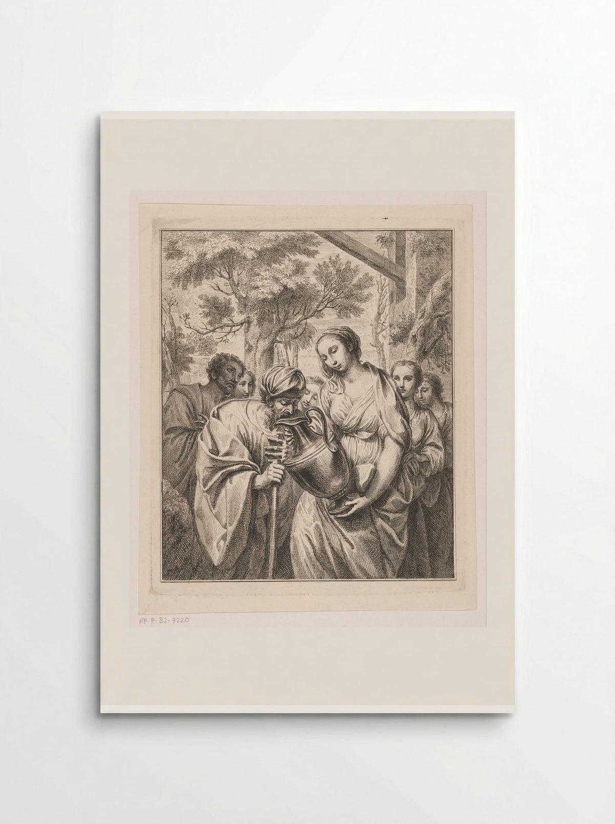 Rebekka en Eliëzer - Louis Fabritius Dubourg - Poster