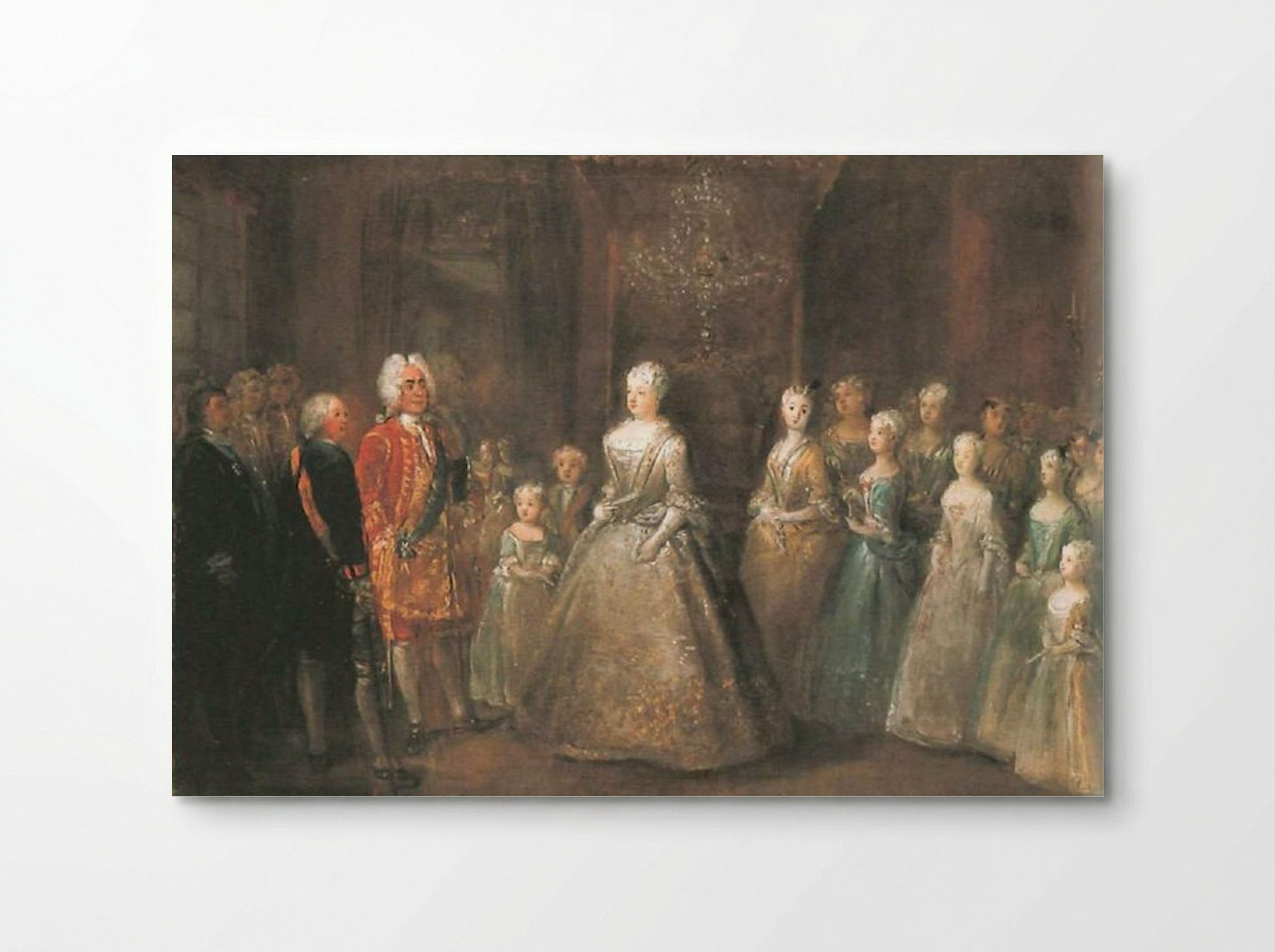 Reception of August the Strong in the Berlin City Palaces - Antoine Pesne - Poster