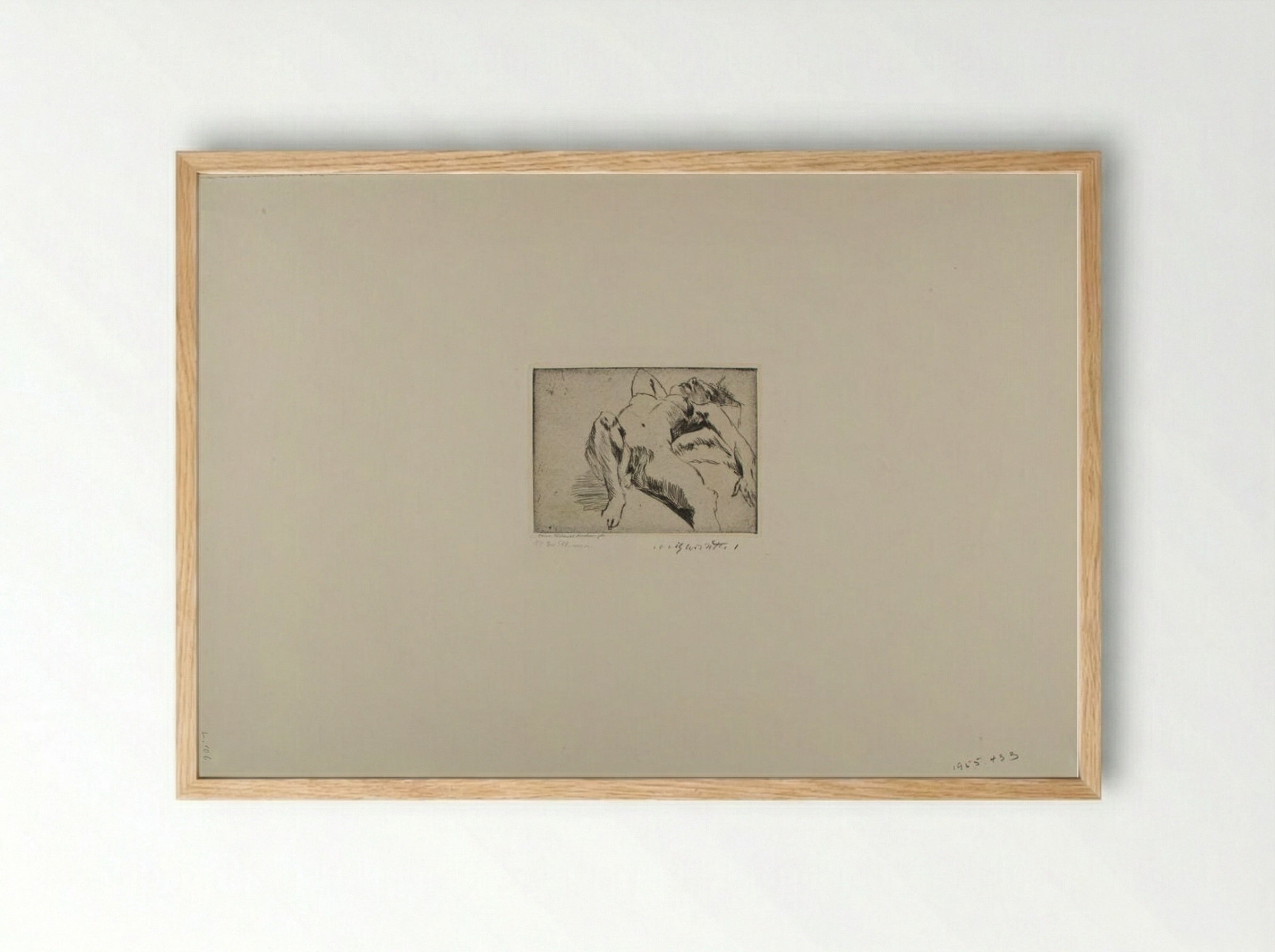 Reclining Nude - Lovis Corinth - Framed Print Wood