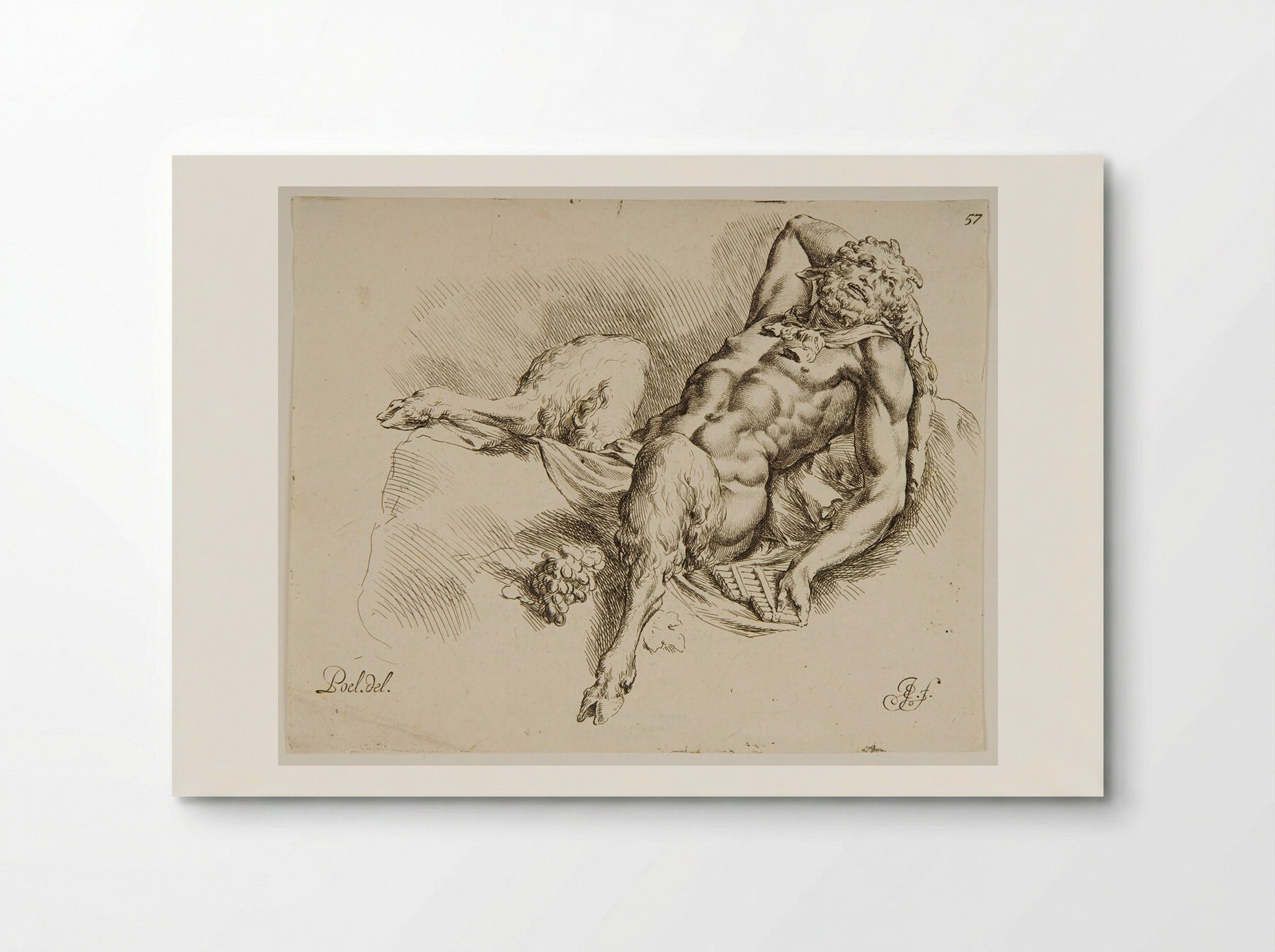 Reclining Pan - Jan de Bisschop - Poster
