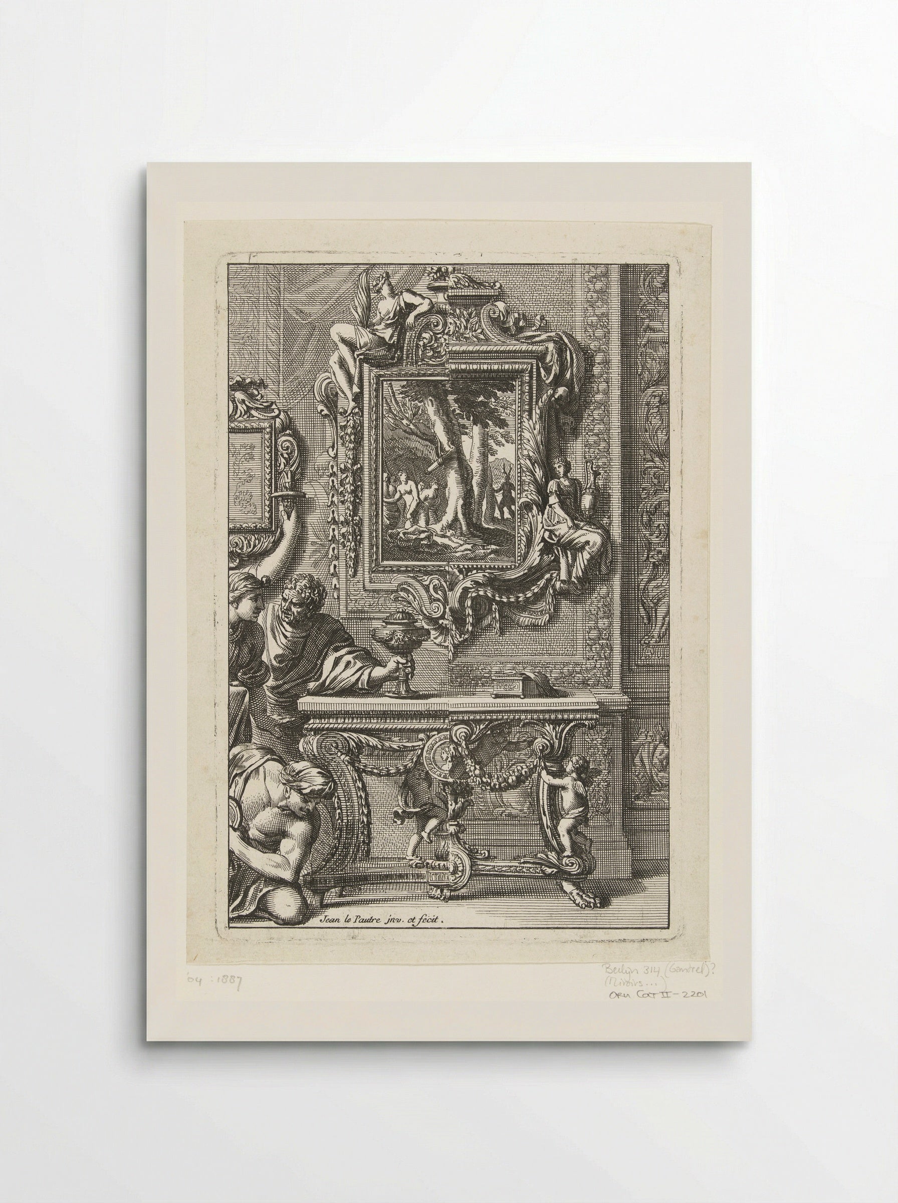Rectangular Mirror with Diana and Actaeon - Jean Lepautre - Poster