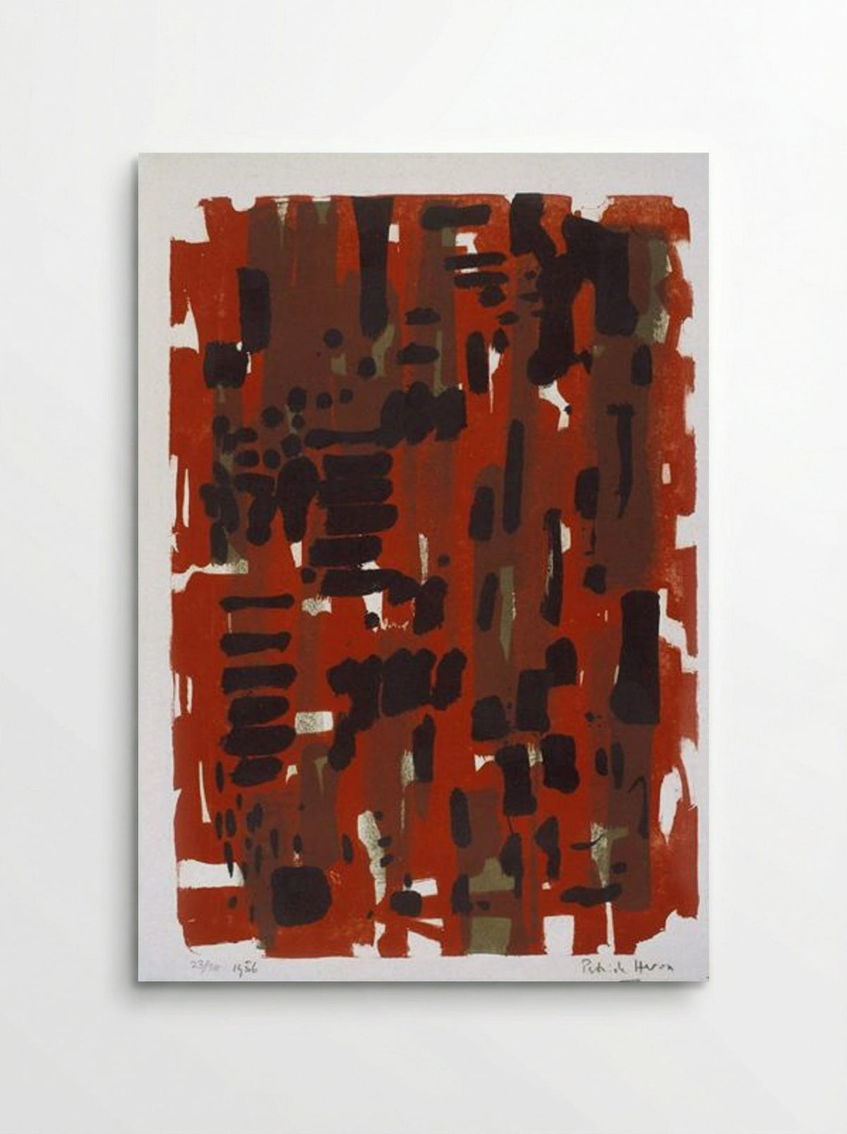 Red Garden - Patrick Heron - Poster