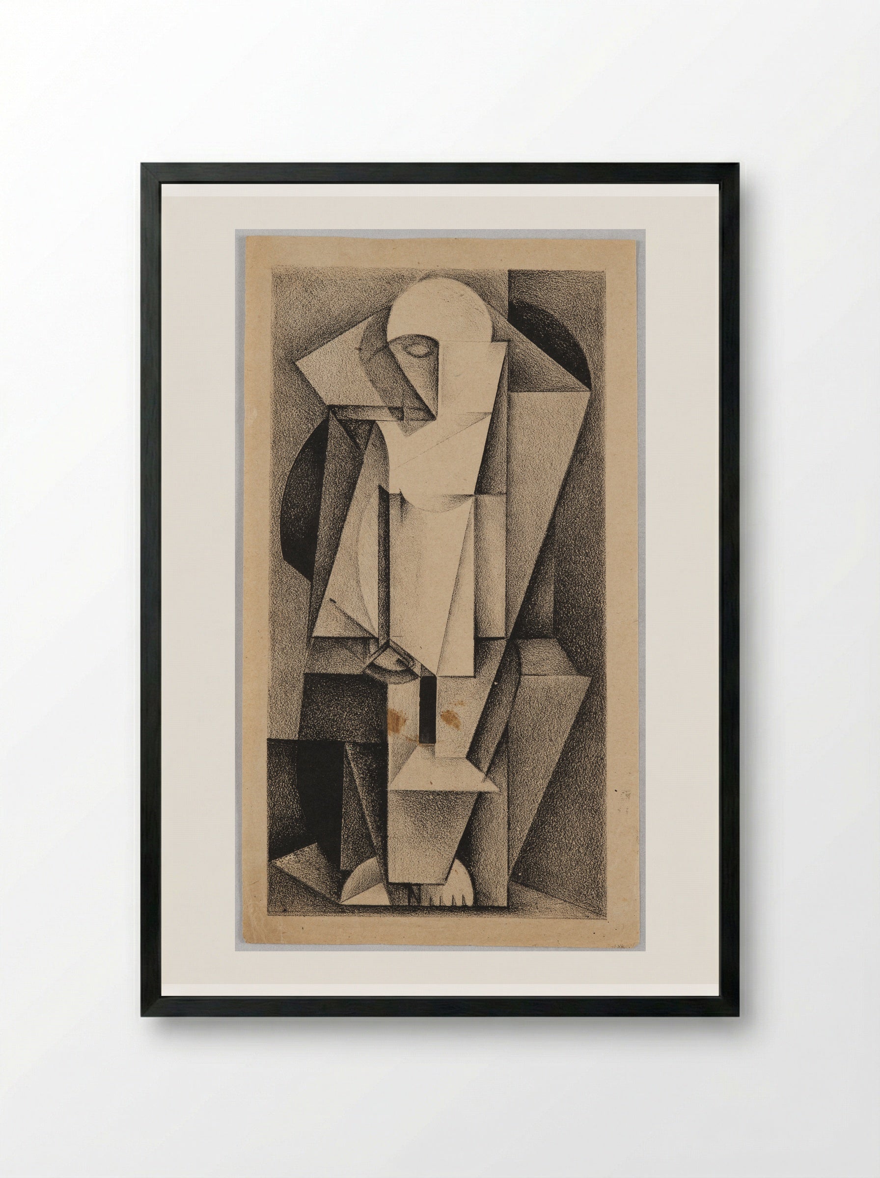 Red Man - Gustavs Klucis - Framed Print Black