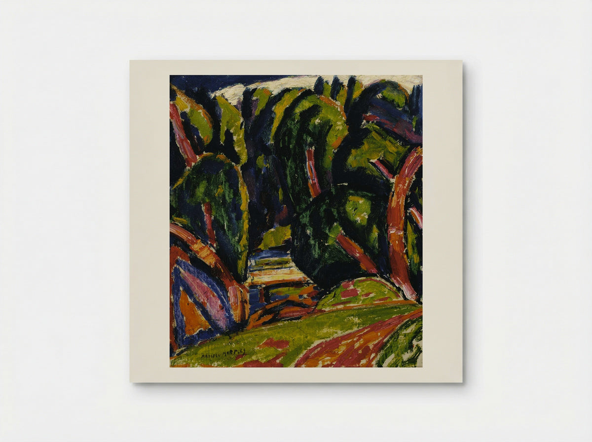 Red Tree - Marsden Hartley - Poster
