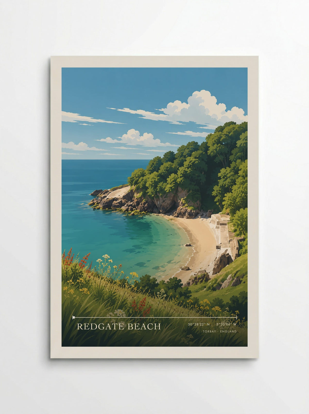 Redgate Beach, Torbay | Travel Poster - Poster