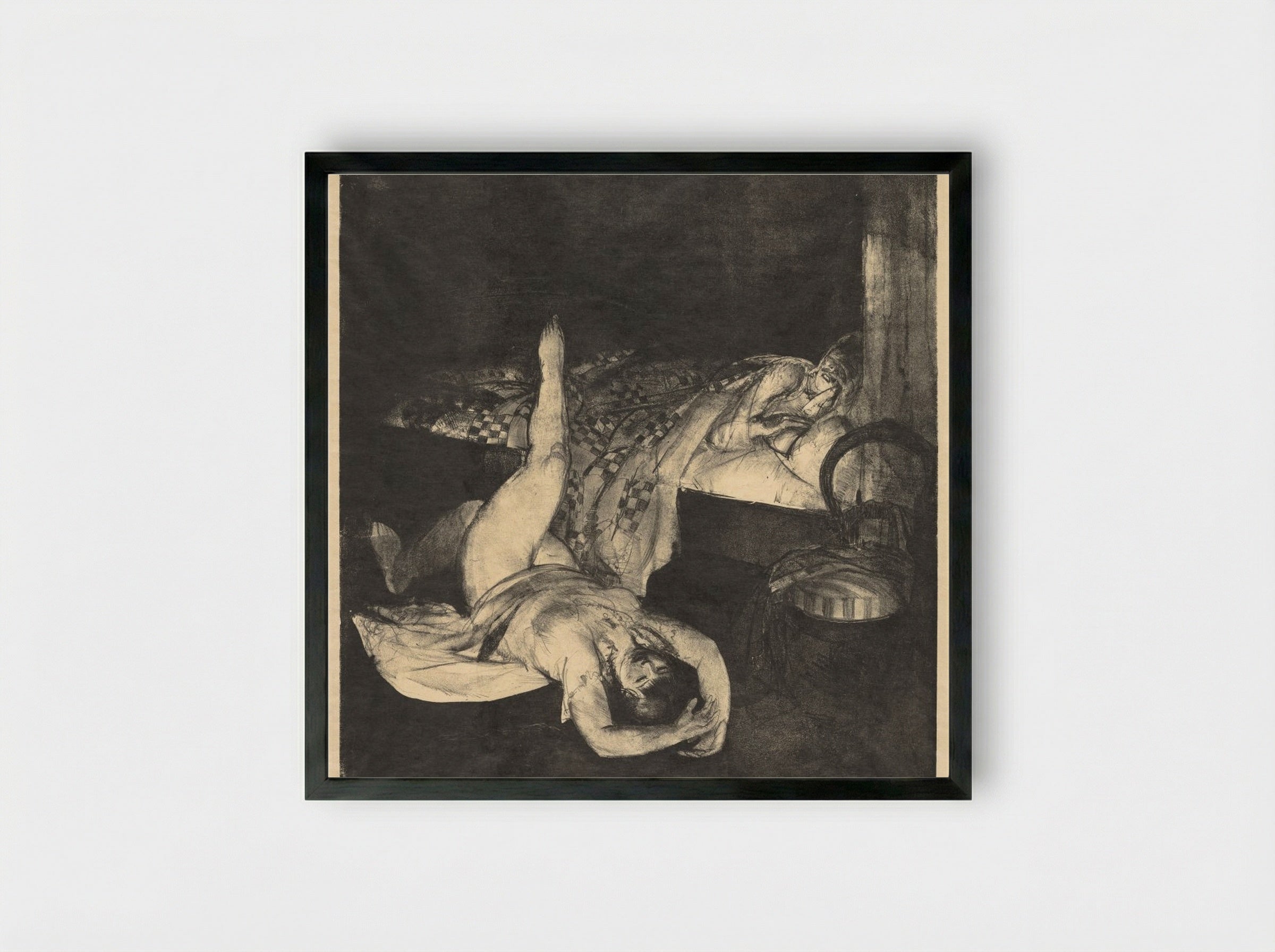 Reducing Exercises - George Bellows - Framed Print Black