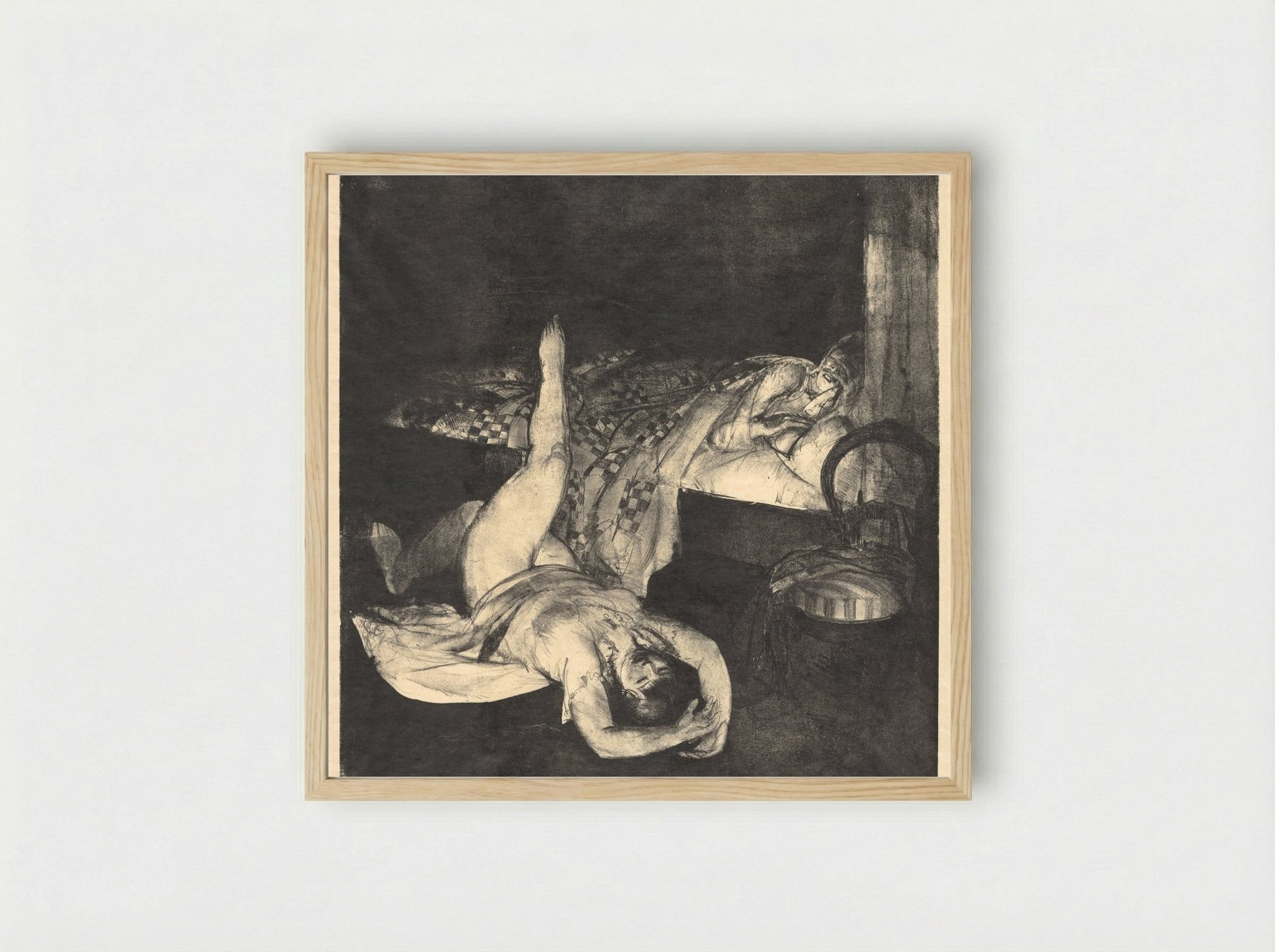 Reducing Exercises - George Bellows - Framed Print Wood