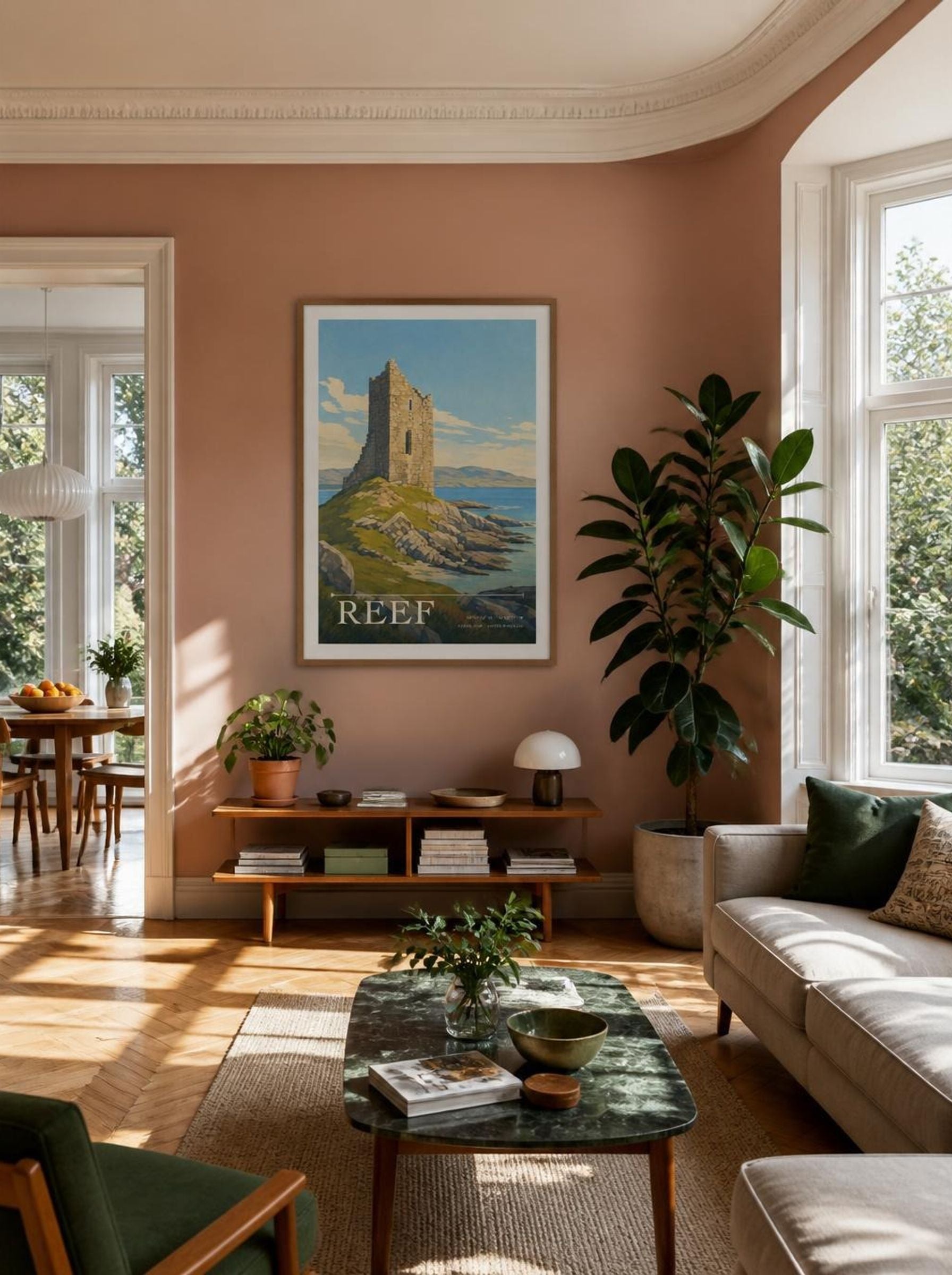 Reef Eilean Siar United Kingdom Travel Poster - Lifestyle