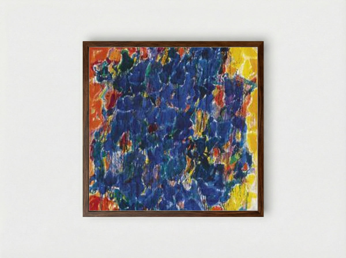 Reefs - Sam Francis - Framed Print Dark Wood