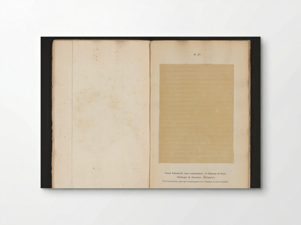 Registratie van elektriciteitsgolven opgewekt door een vonkinductor - Willem Cornelis van Dijk - Poster
