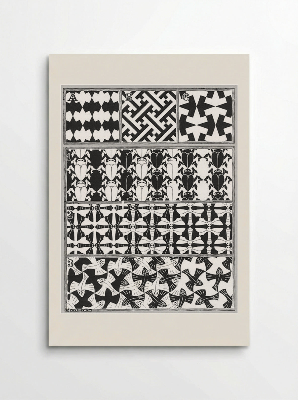 Regular Division of the Plane II - M.C. Escher - Poster