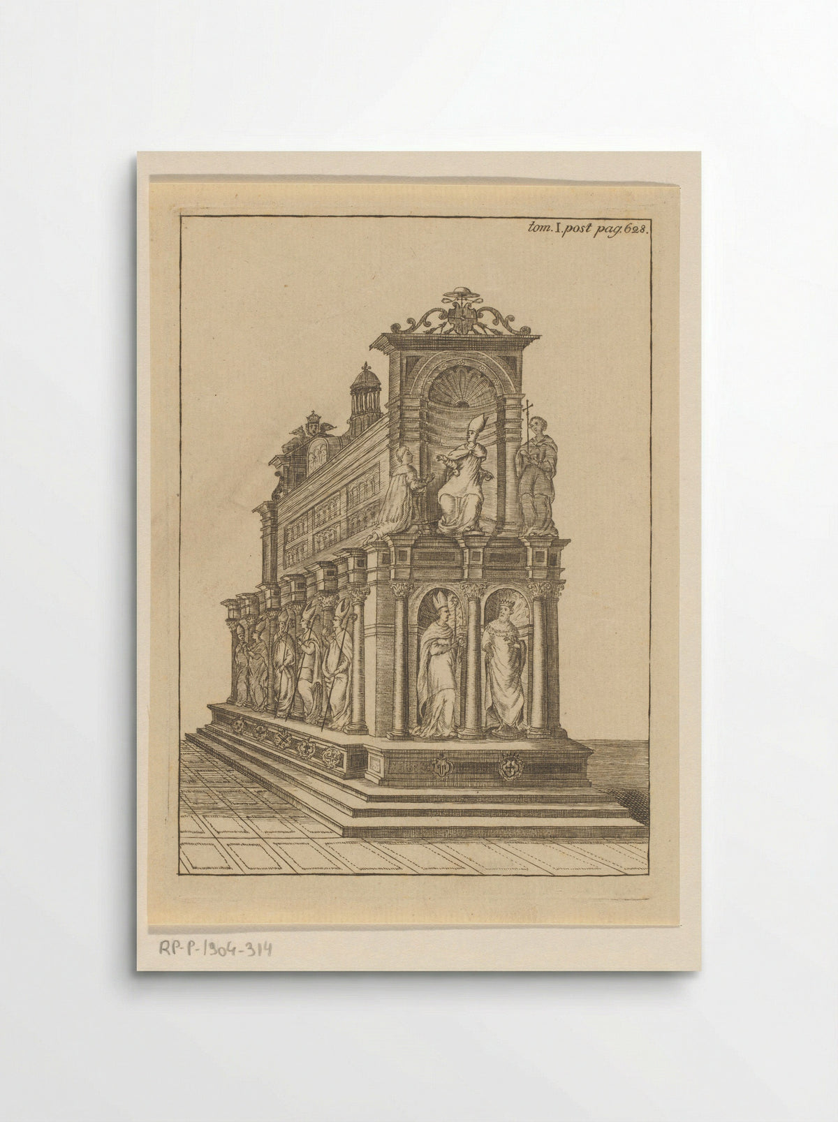 Reliekschrijn, van opzij gezien - Pieter Balthasar Bouttats - Poster