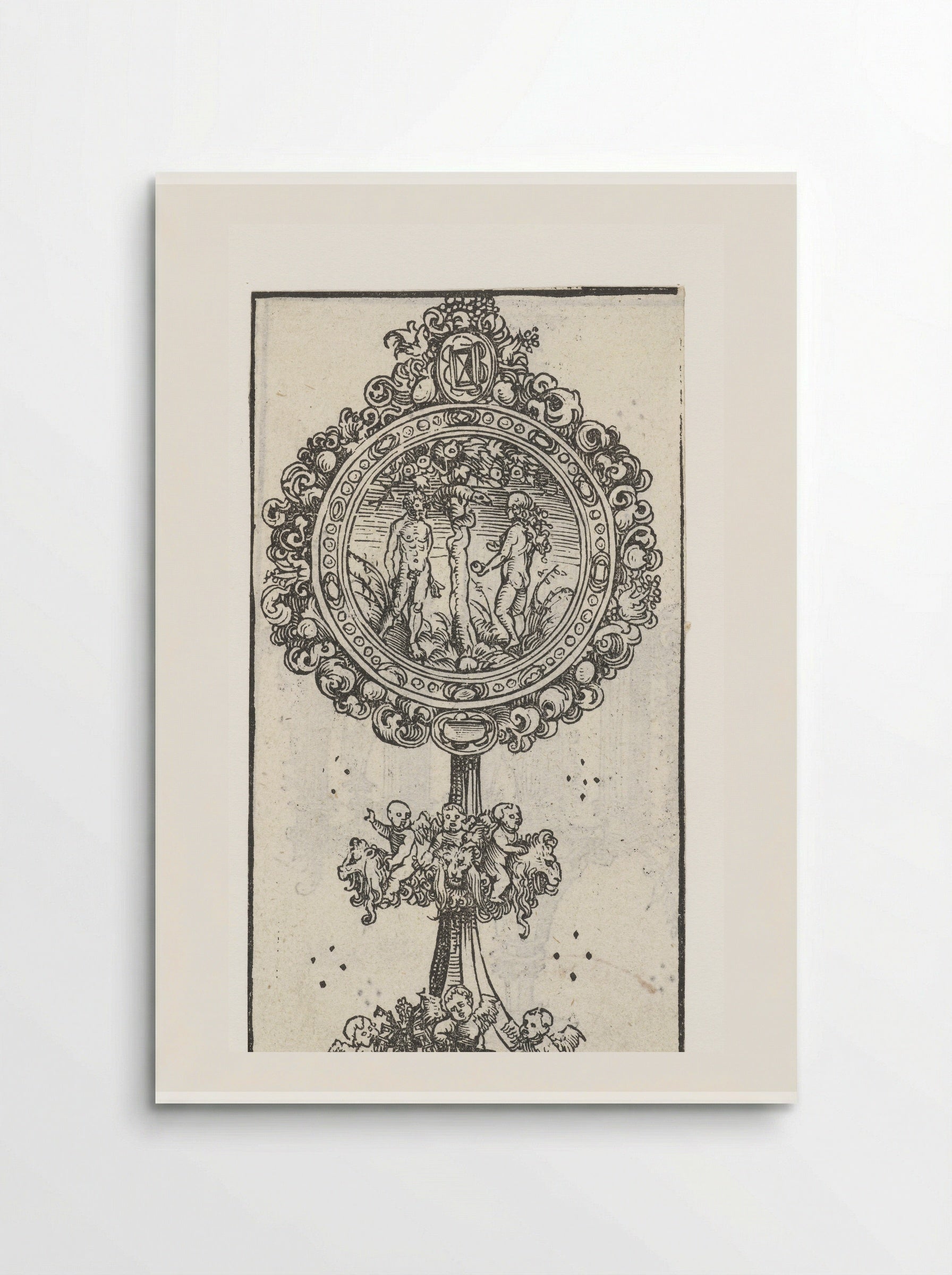 Reliquary with the Temptation of Adam and Eve - Lucas Cranach the Elder - Poster