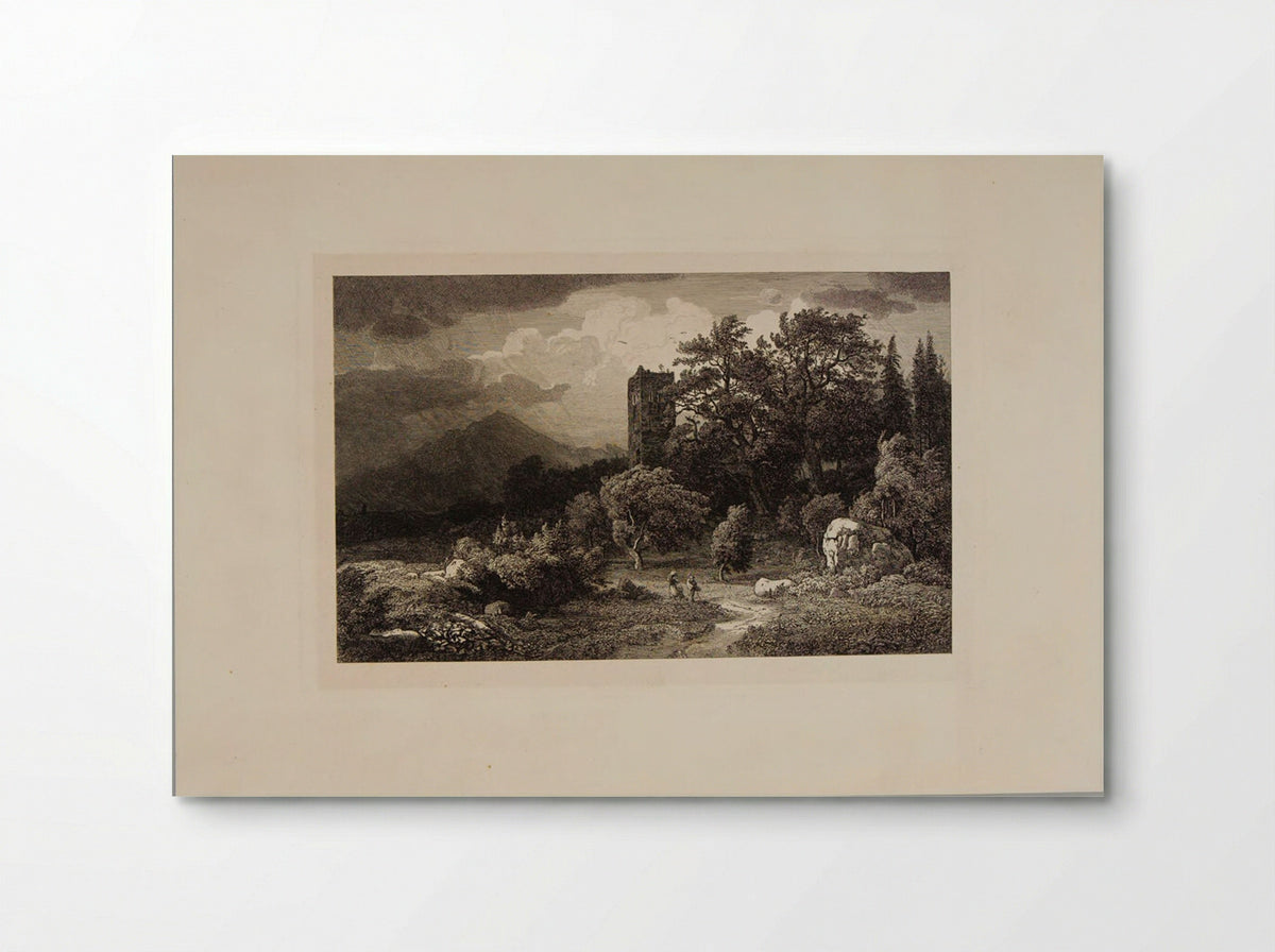 Remains of a Castle near Meiringen - Johann Wilhelm Schirmer - Poster