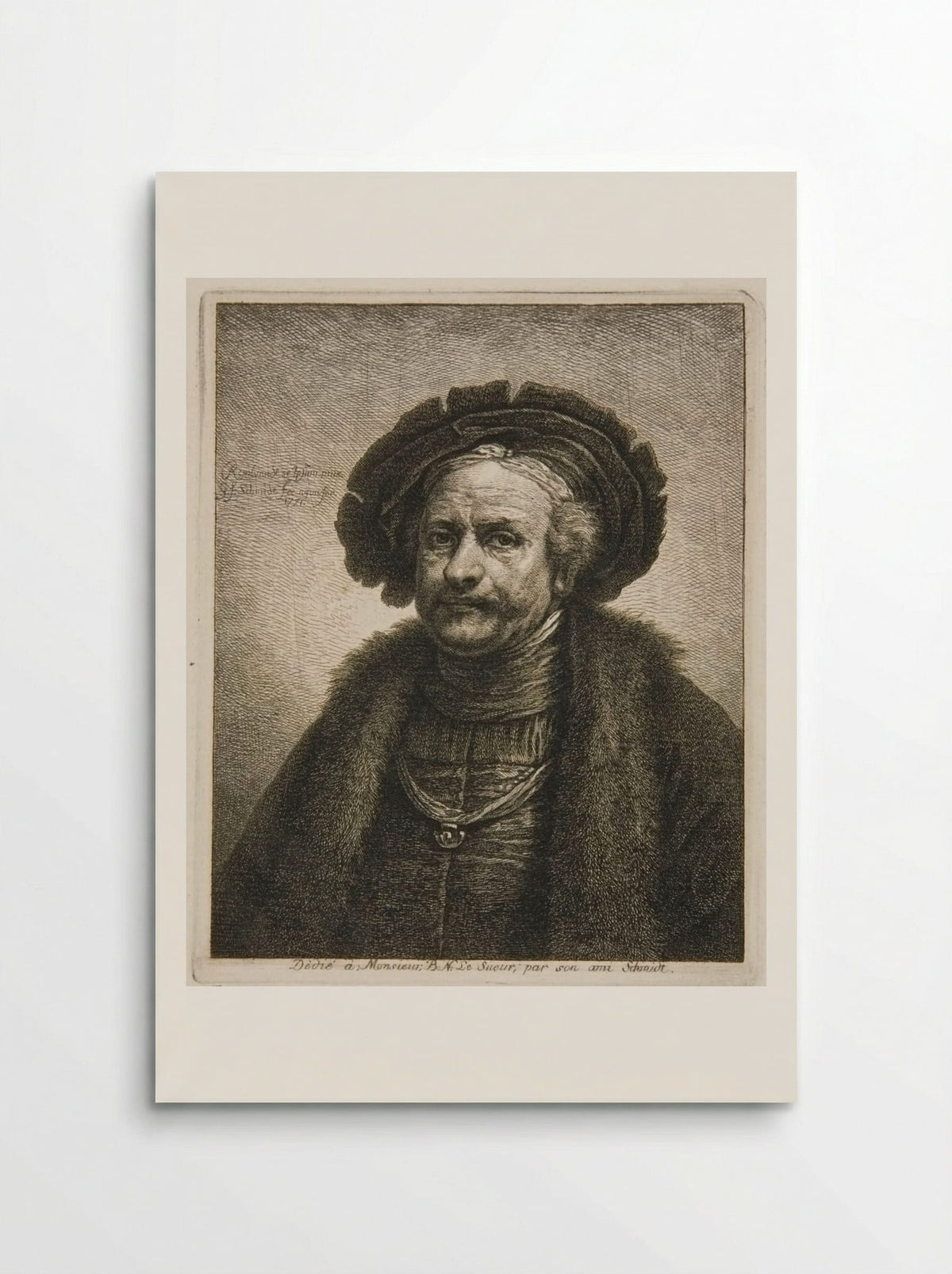 Rembrandt at the Age of About Sixty - Georg Friedrich Schmidt - Poster