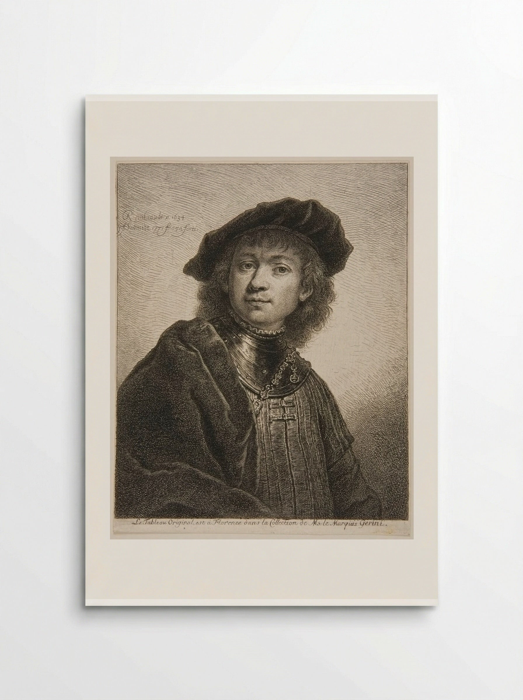 Rembrandt at the Age of Twenty-Eight - Georg Friedrich Schmidt - Poster