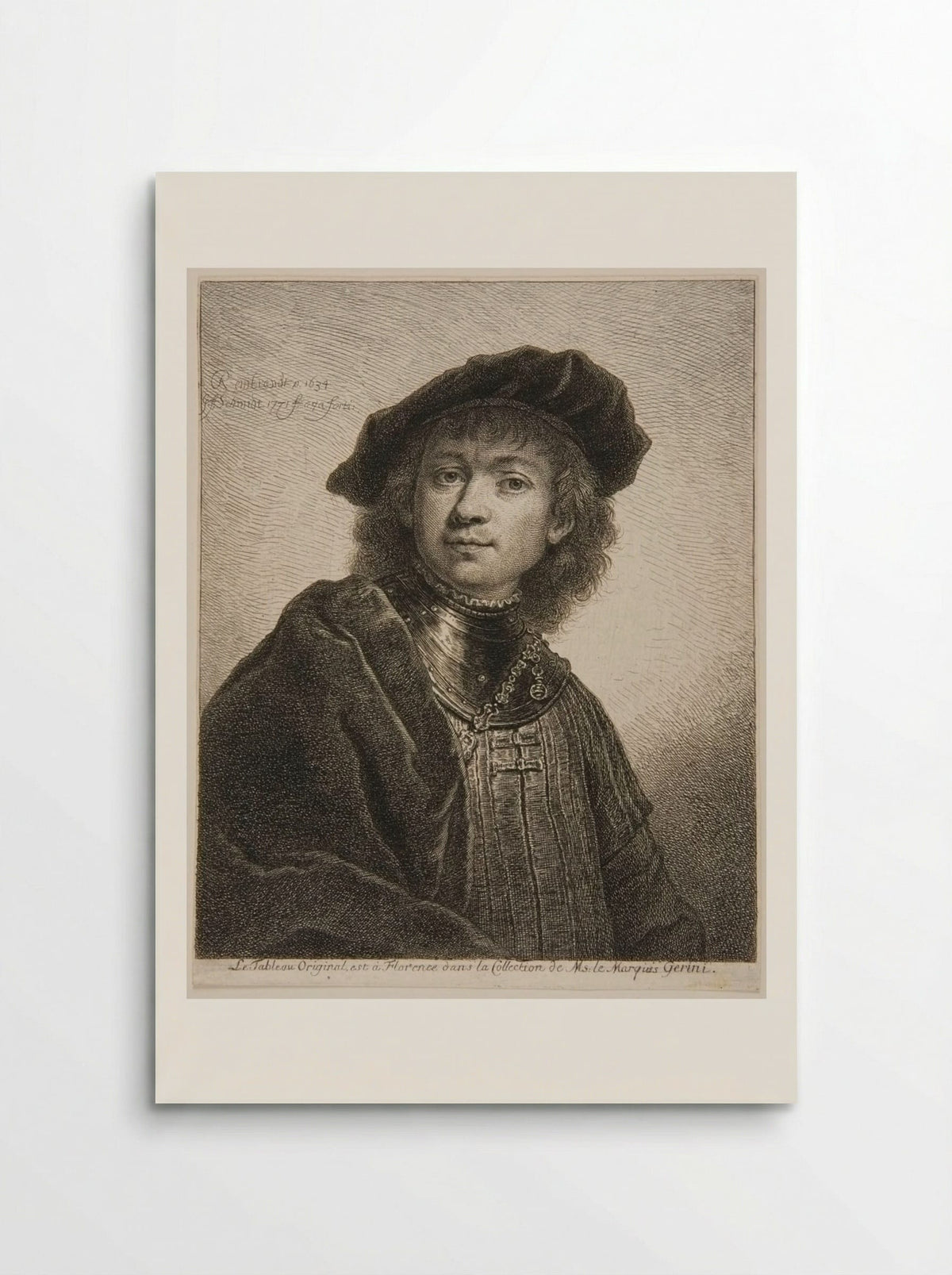 Rembrandt at the Age of Twenty-Eight - Georg Friedrich Schmidt - Poster