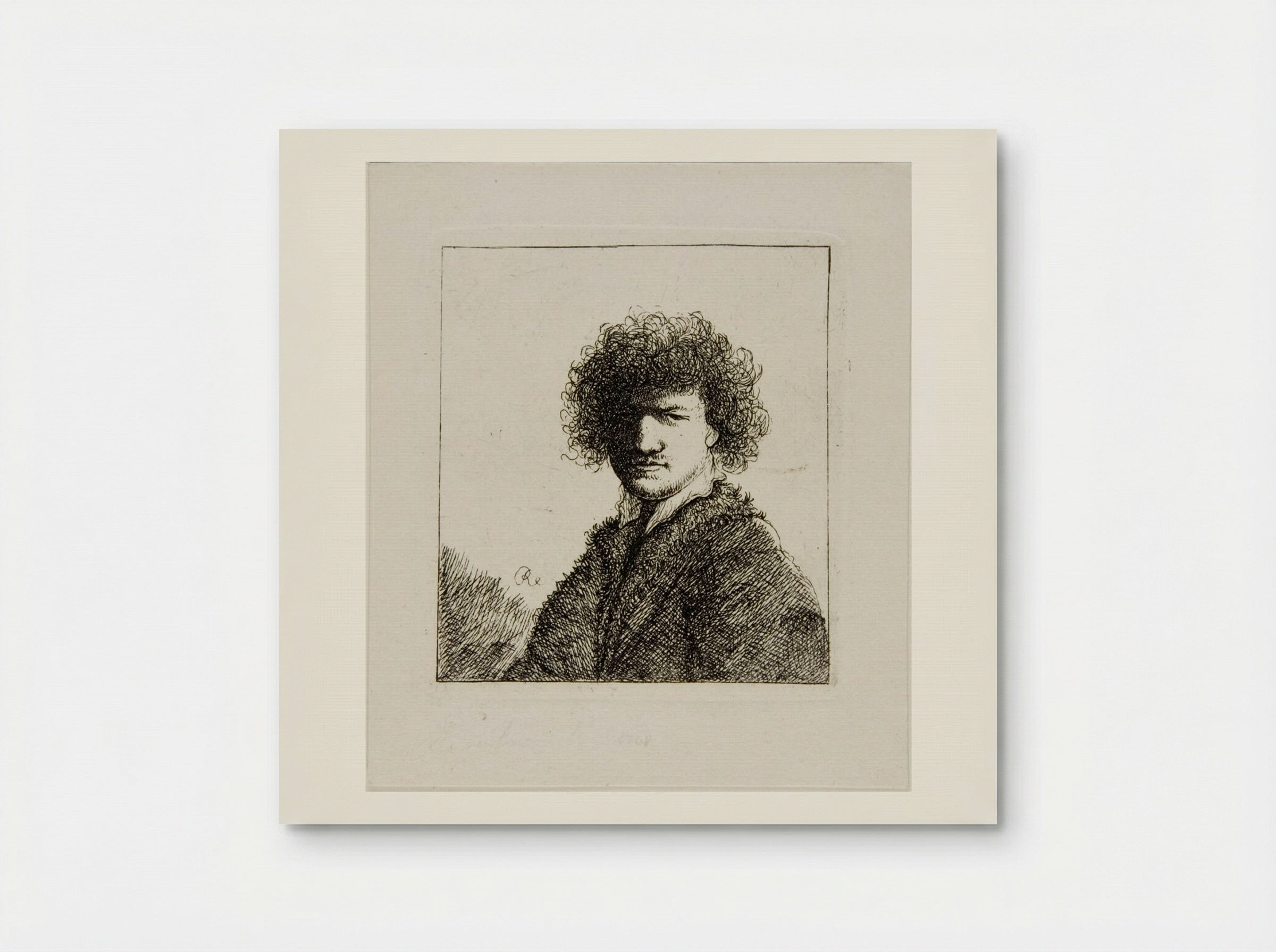 Rembrandt with Bushy Hair - David Deuchar - Poster