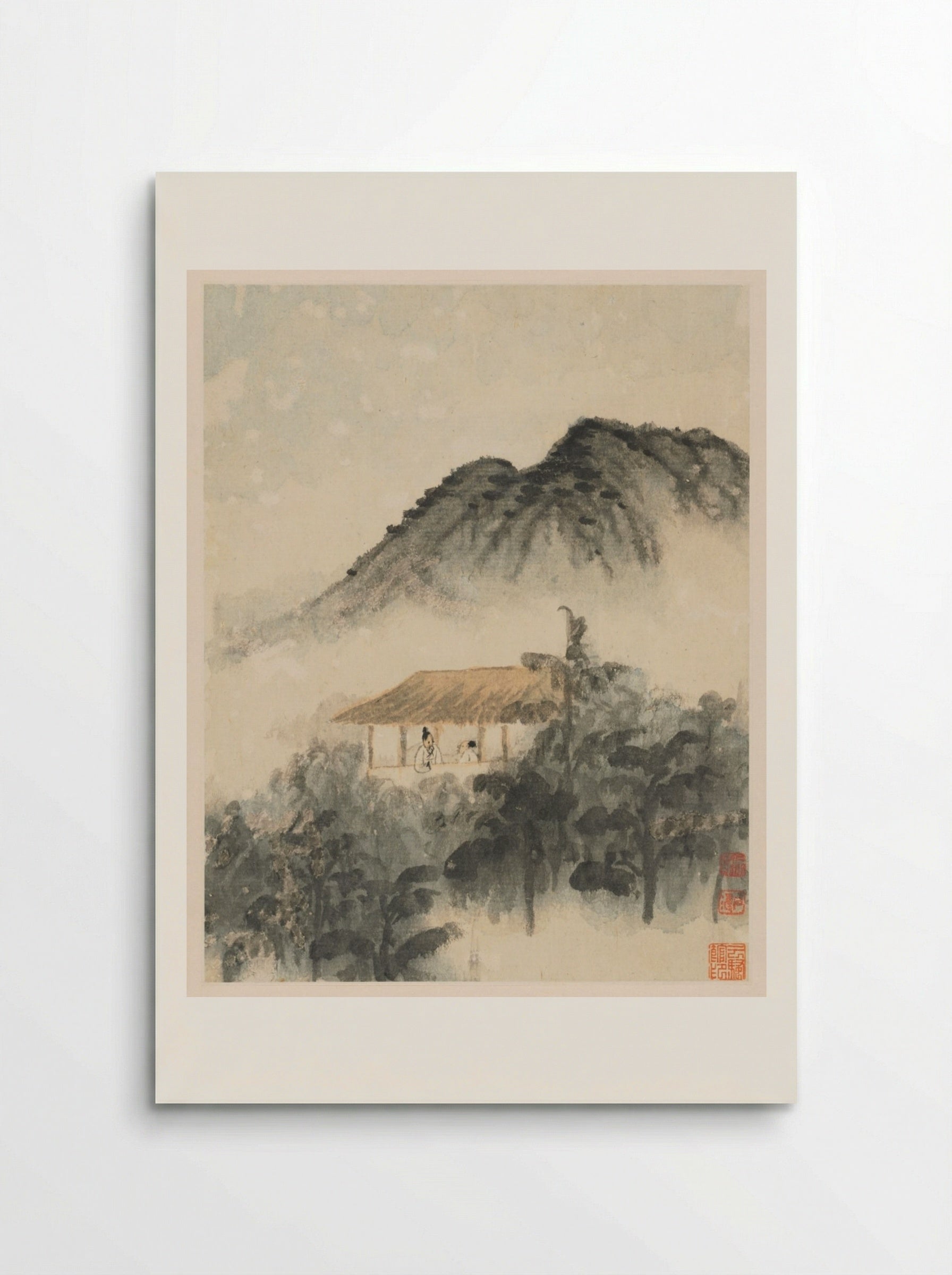 Reminiscences of Qinhuai River - Shitao - Poster