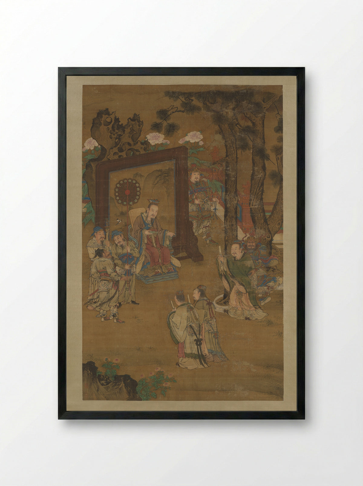 Remonstrating with the Emperor - Liu Jun - Framed Print Black