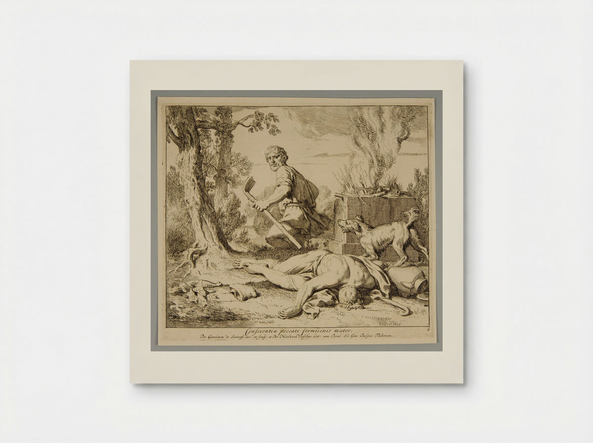 Remorses of Cain - Gérard de Lairesse - Poster