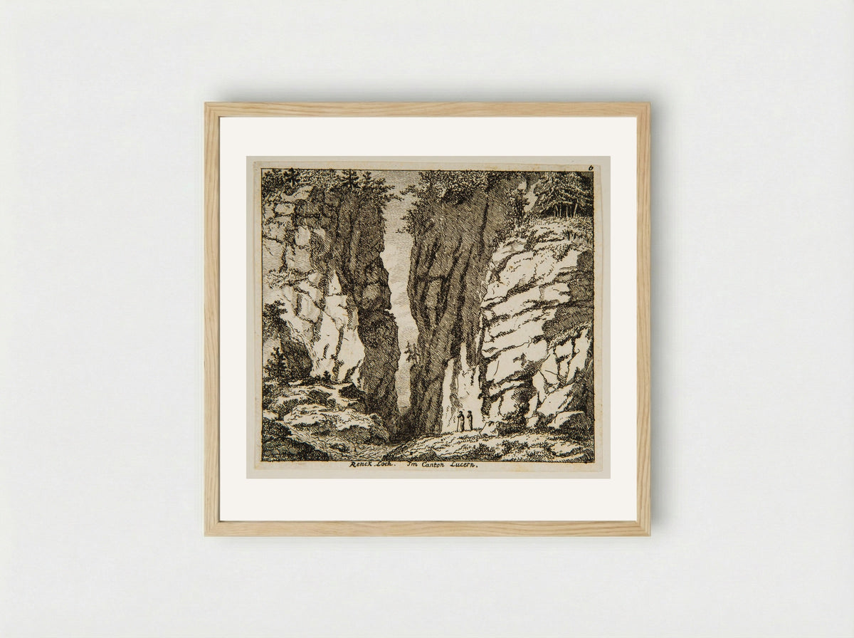 Renck Loch, Im Canton Lucern - Salomon Gessner - Framed Print Wood