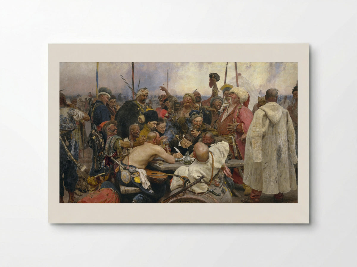 Reply of the Zaporozhian Cossacks - Ilya Repin - Poster