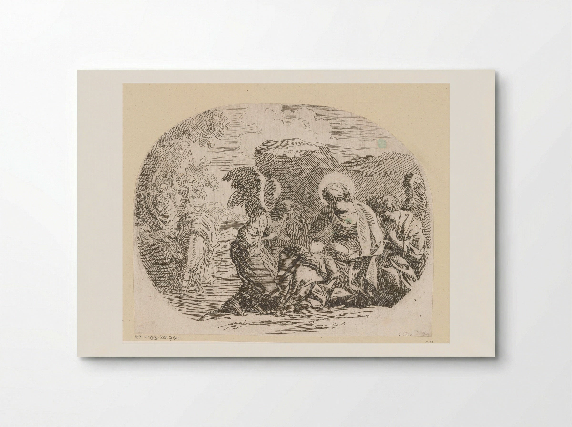 Rest on the Flight into Egypt - Sébastien Bourdon - Poster