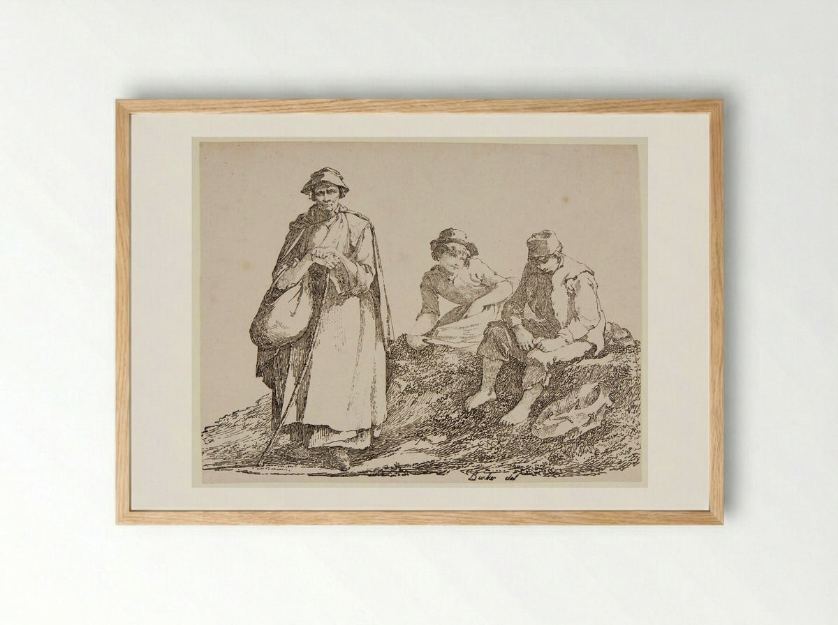 Rest - Thomas Barker - Framed Print Wood