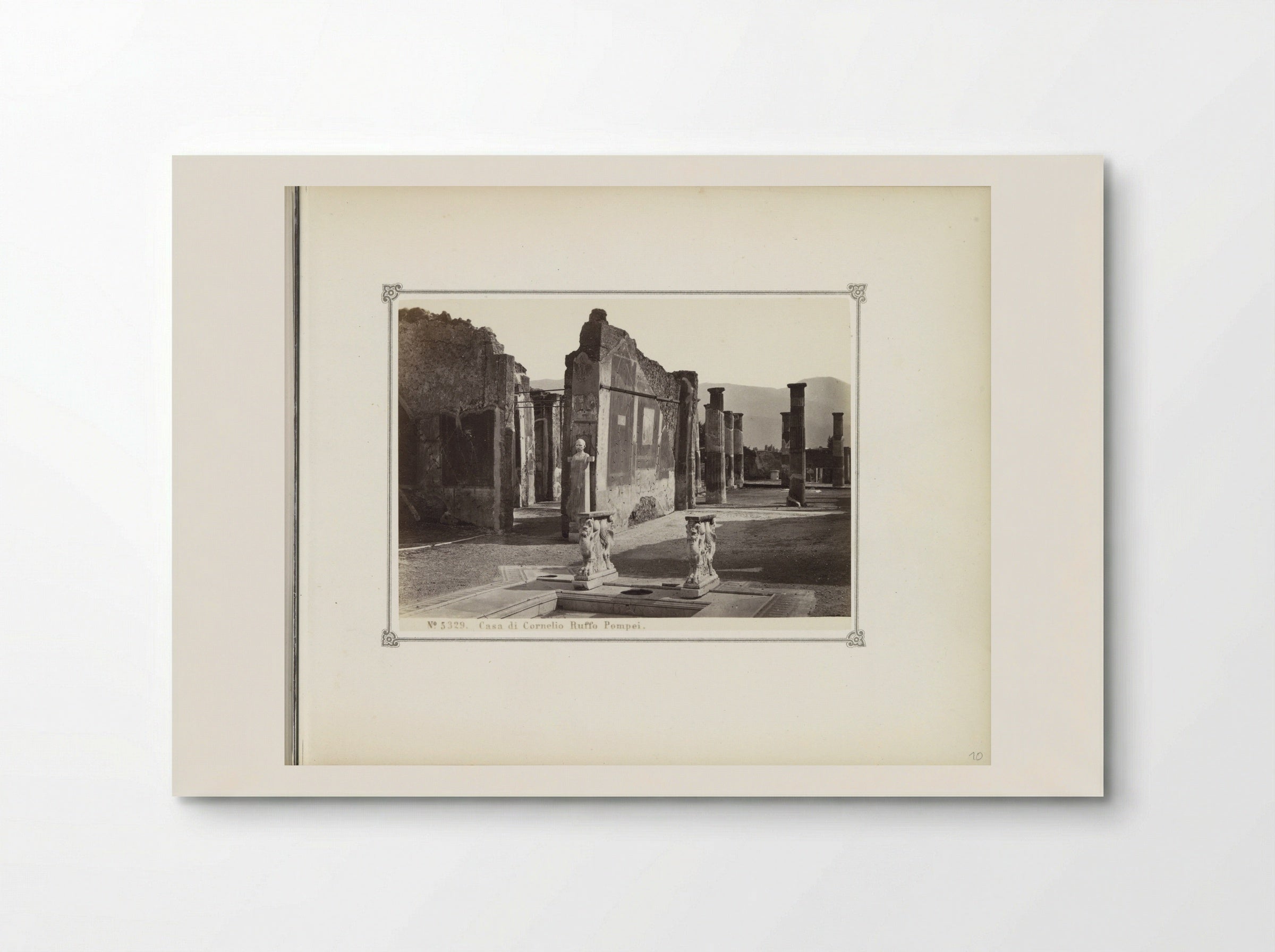 Restanten van het Casa di Cornelio Ruffo in Pompeï - Giorgio Sommer - Poster