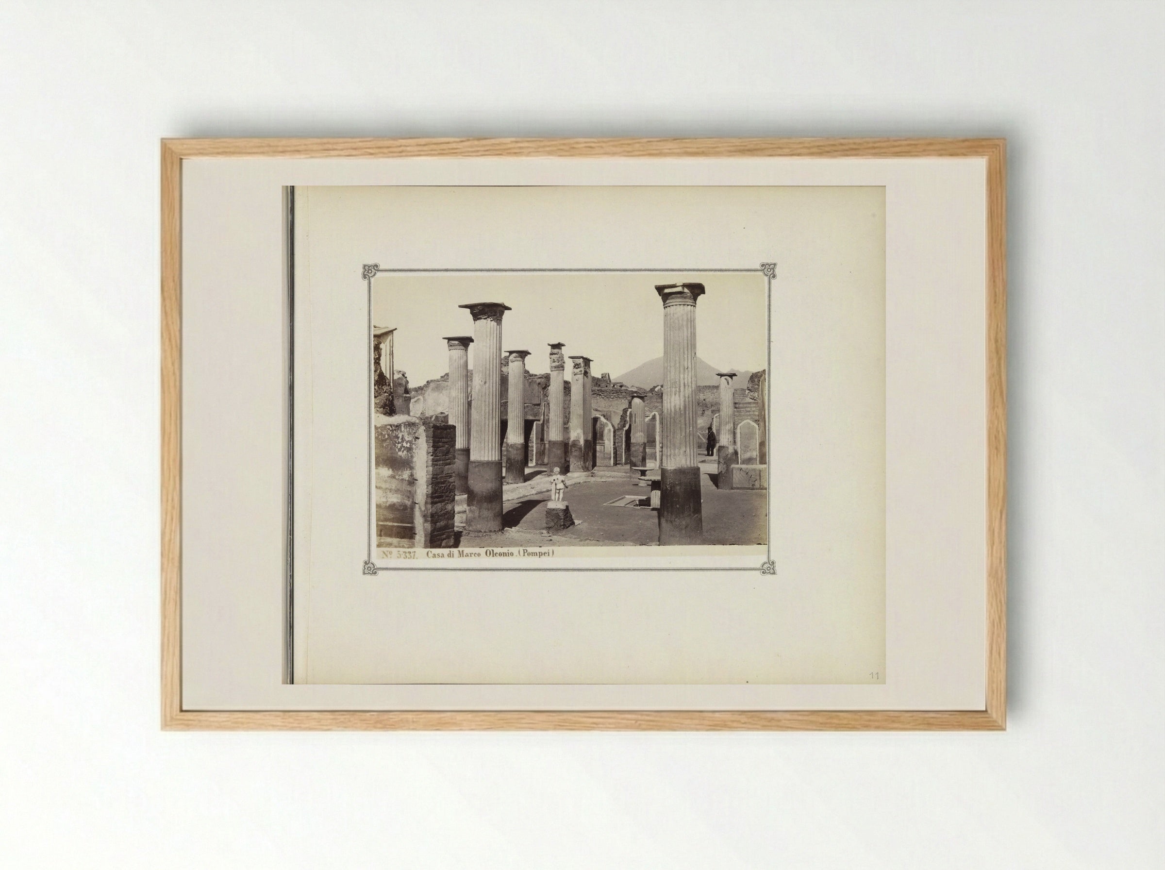 Restanten van het Casa di Marco Olconio in Pompeï - Giorgio Sommer - Framed Print Wood