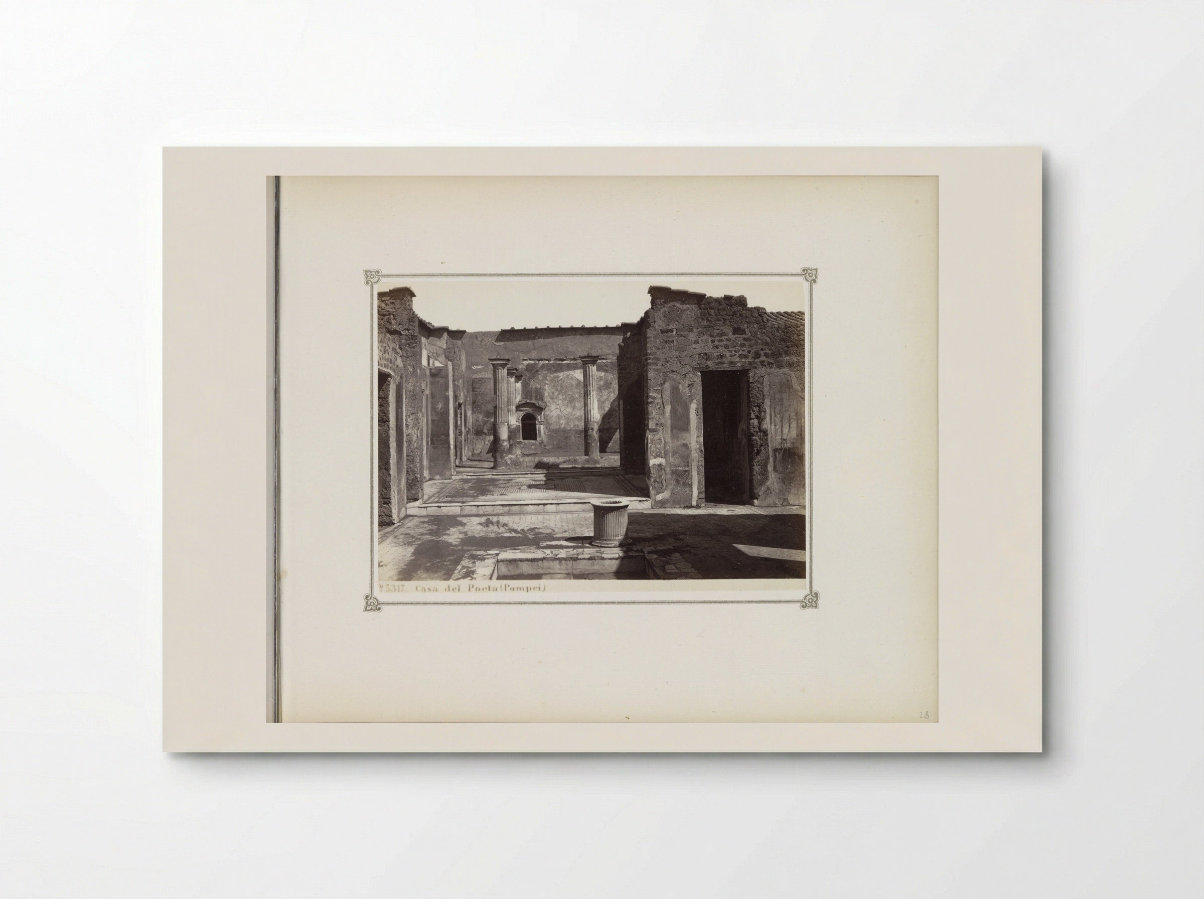 Restanten van het Huis van de Tragische Dichter in Pompeï - Giorgio Sommer - Poster