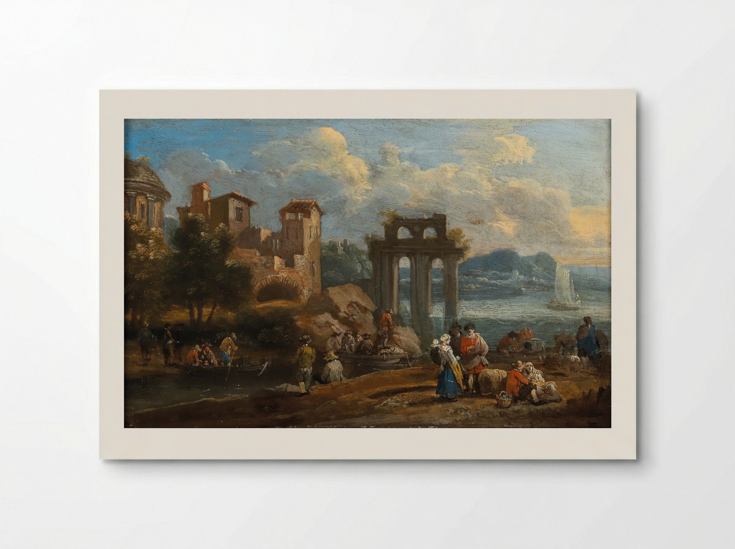 Resting Sportsmen near a Fountain of Neptune - Pieter Bout - Poster