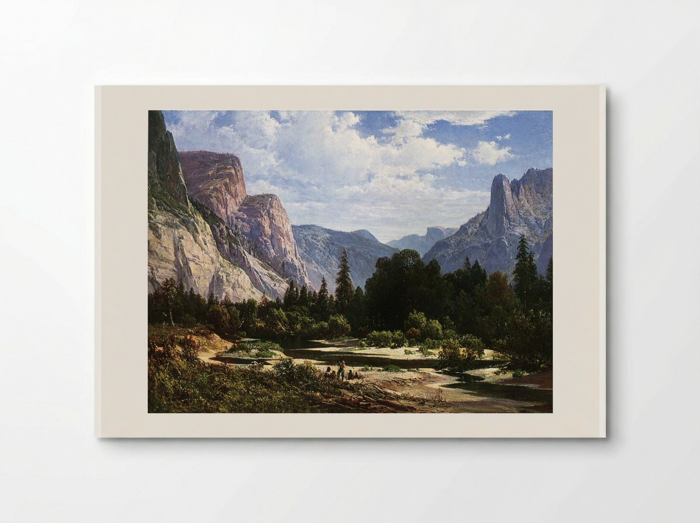 Resting by a Stream - Thomas Hill - Poster
