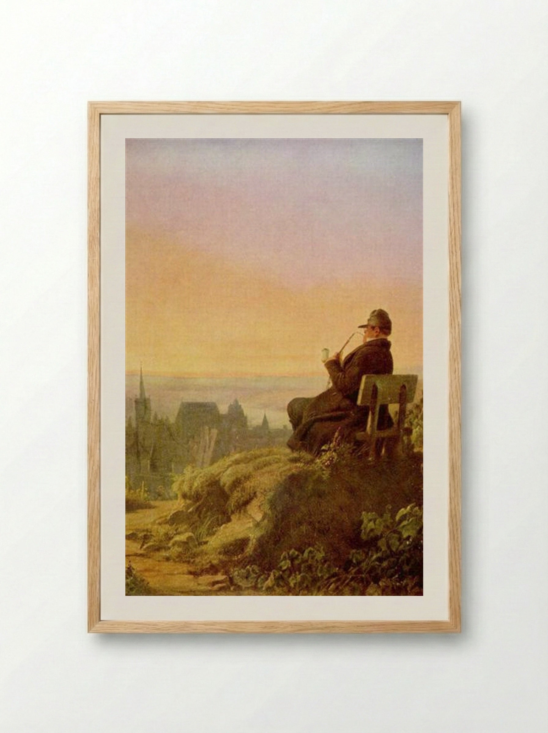 Resting on the Vine - Carl Spitzweg - Framed Print Wood