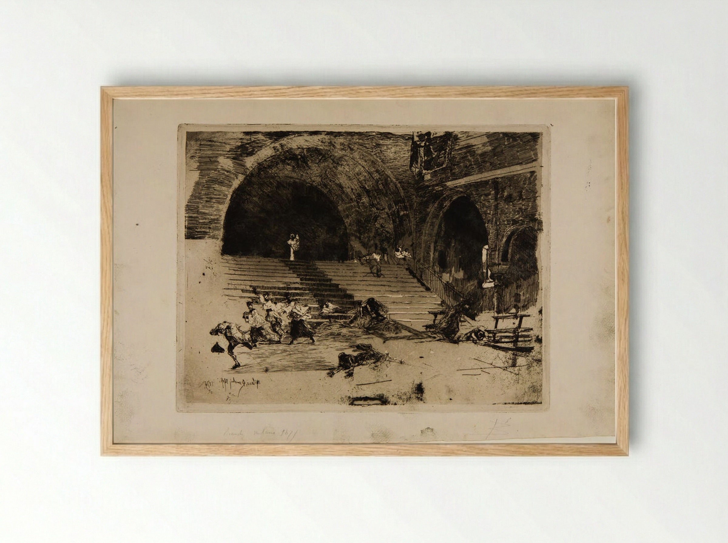 Resurrection - A Miracle - Mosè Bianchi - Framed Print Wood