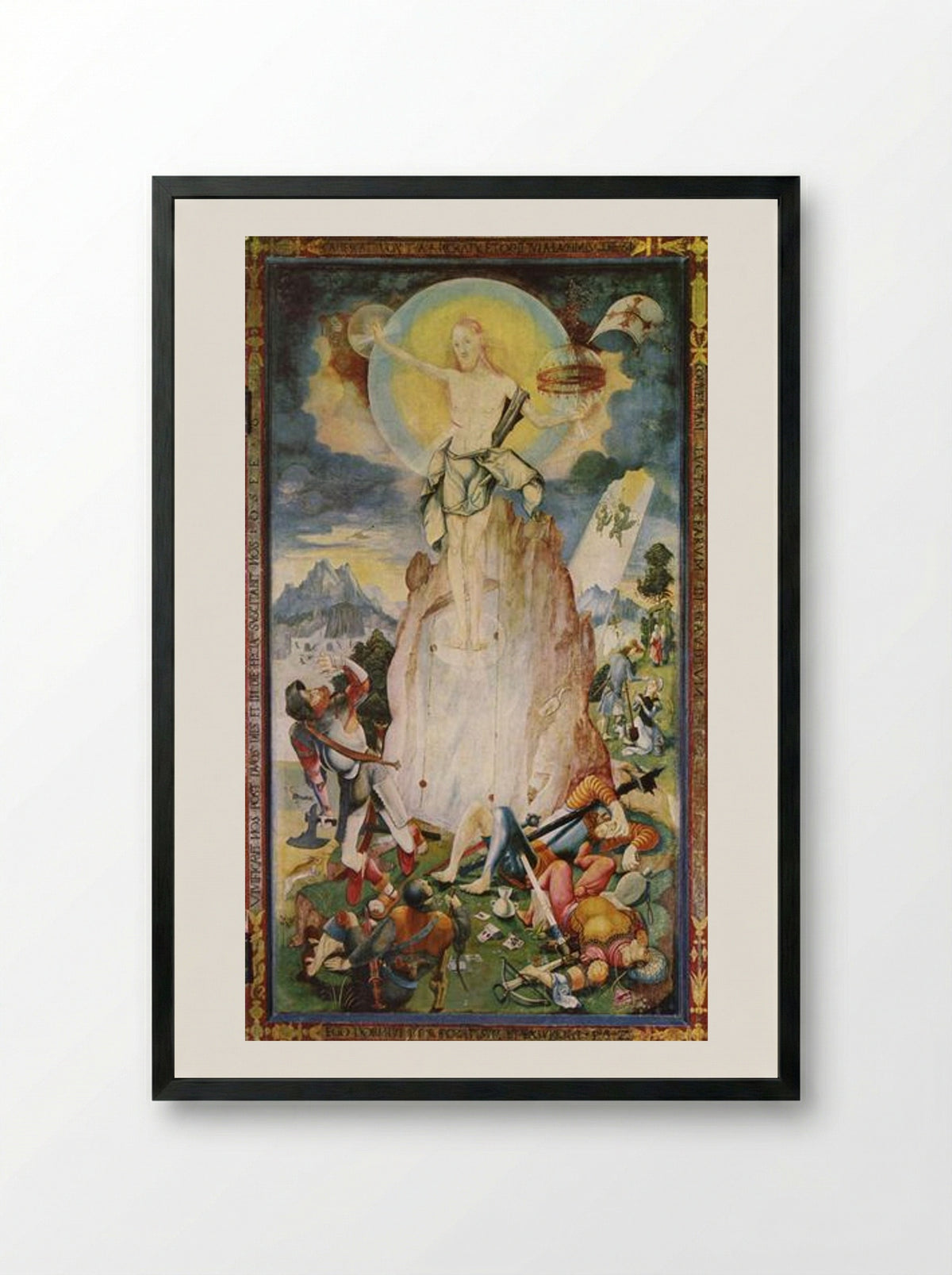 Resurrection of Christ - Jerg Ratgeb - Framed Print Black