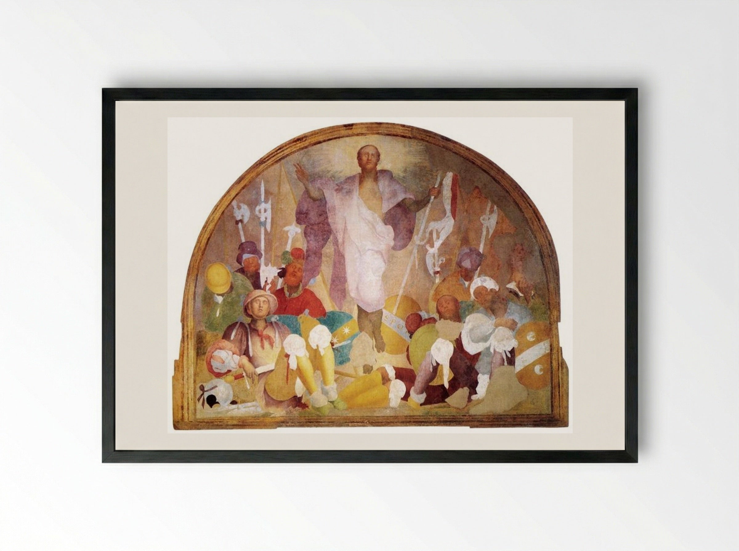 Resurrection - Jacopo Pontormo - Framed Print Black